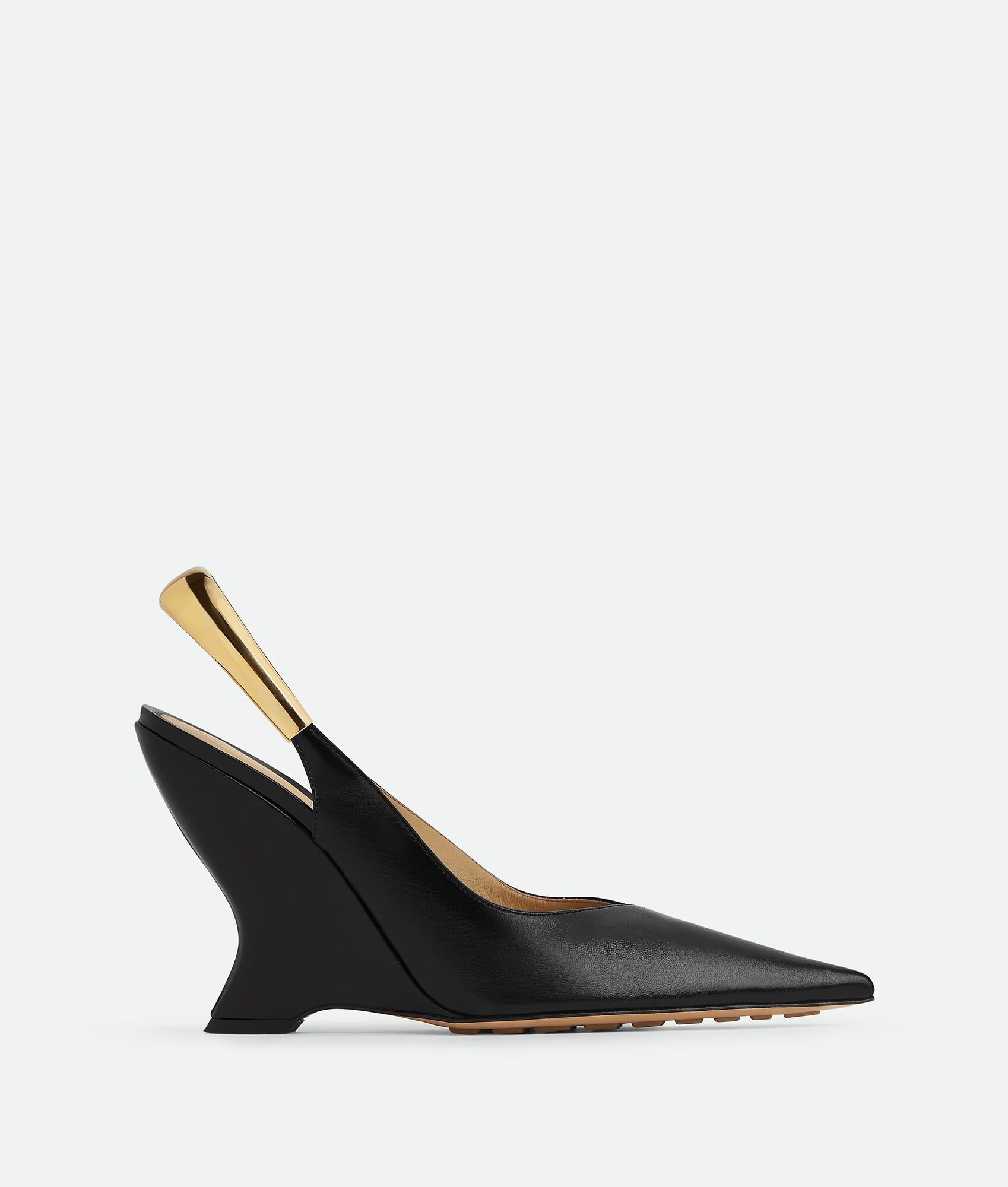 Bottega Veneta o1n1vont1224 Punta Slingback Pumps in Black Size US 10.5 / IT 40.5 - 1 Thumbnail
