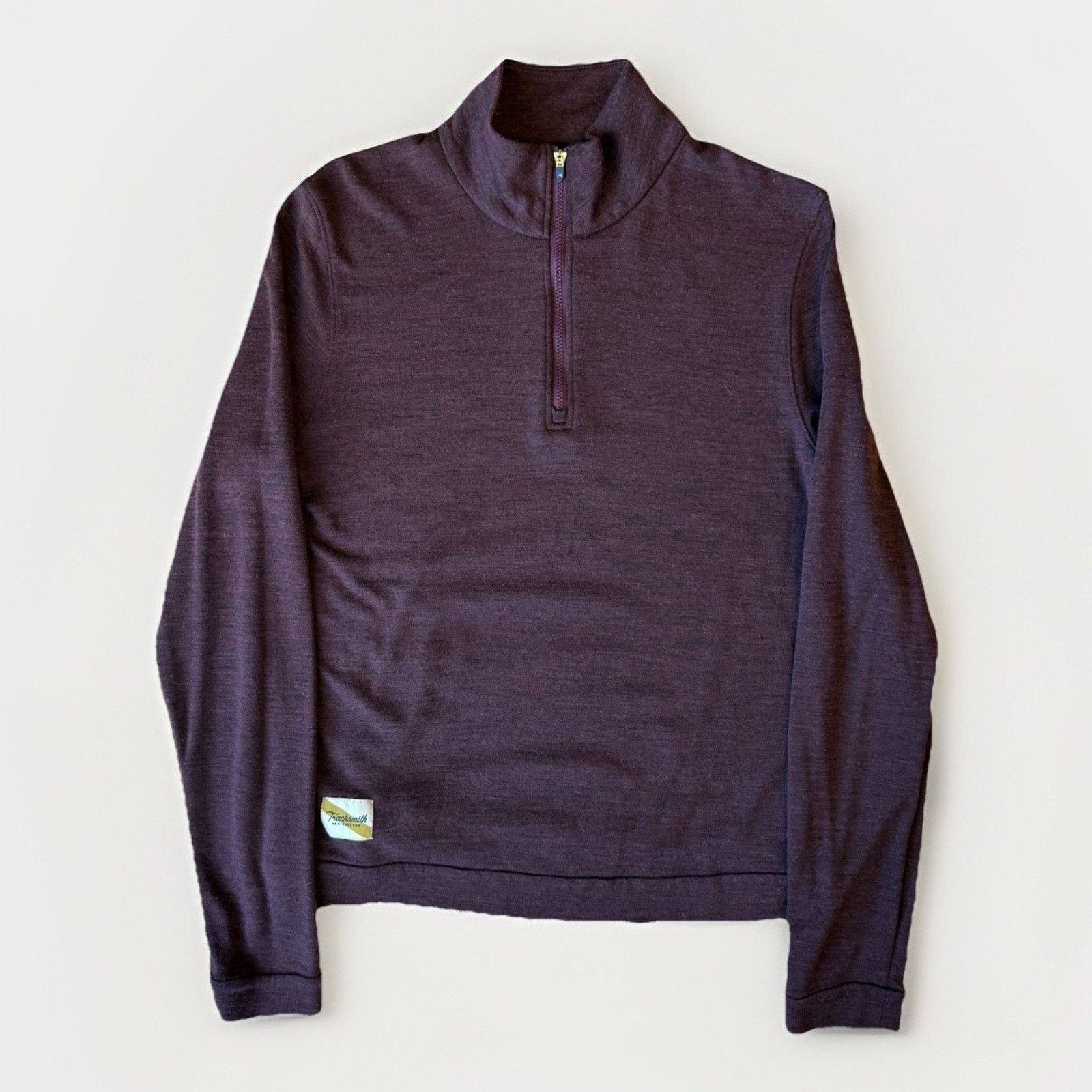 Tracksmith New England Tracksmith Merino Wool 1/4 Zip Pullover Women's M Maroon Size M / US 6-8 / IT 42-44 - 1 Thumbnail