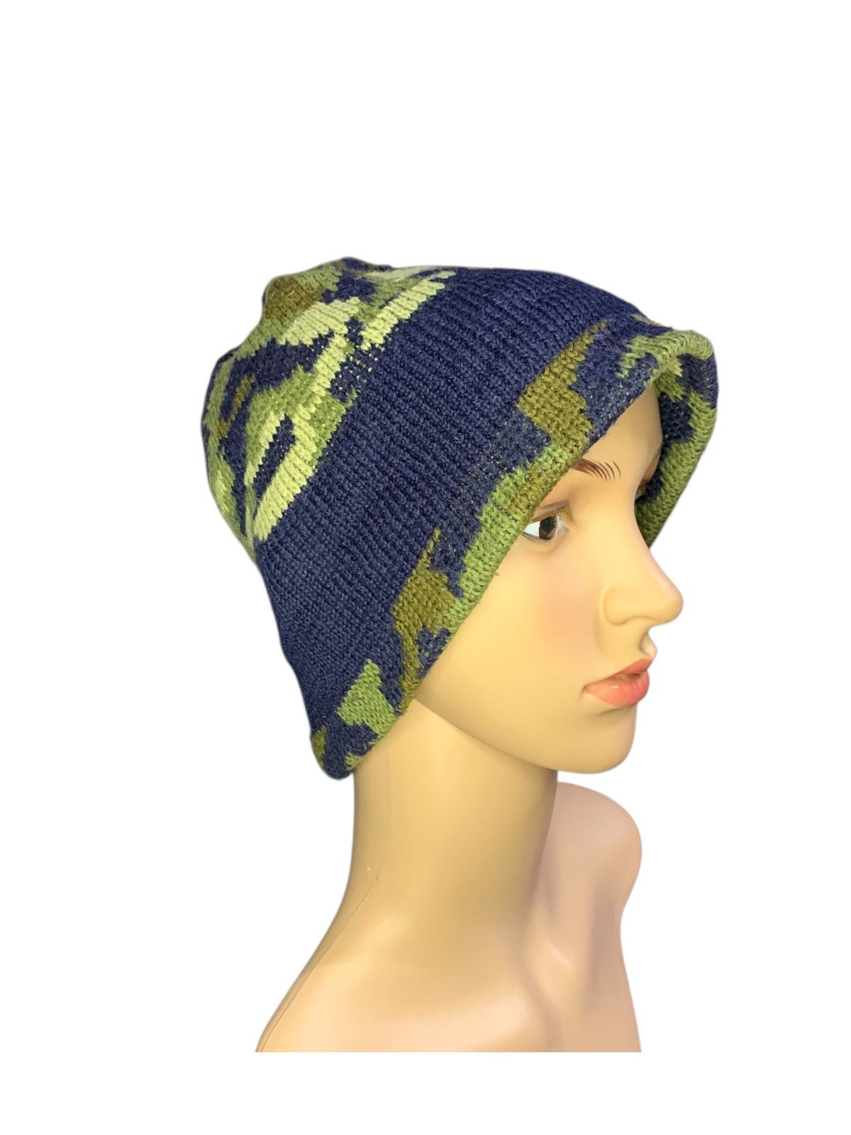 Japanese Brand × Kapital × Vintage Crochet Knitting Big Beanie Hat Army Japan Style Size ONE SIZE - 2 Thumbnail
