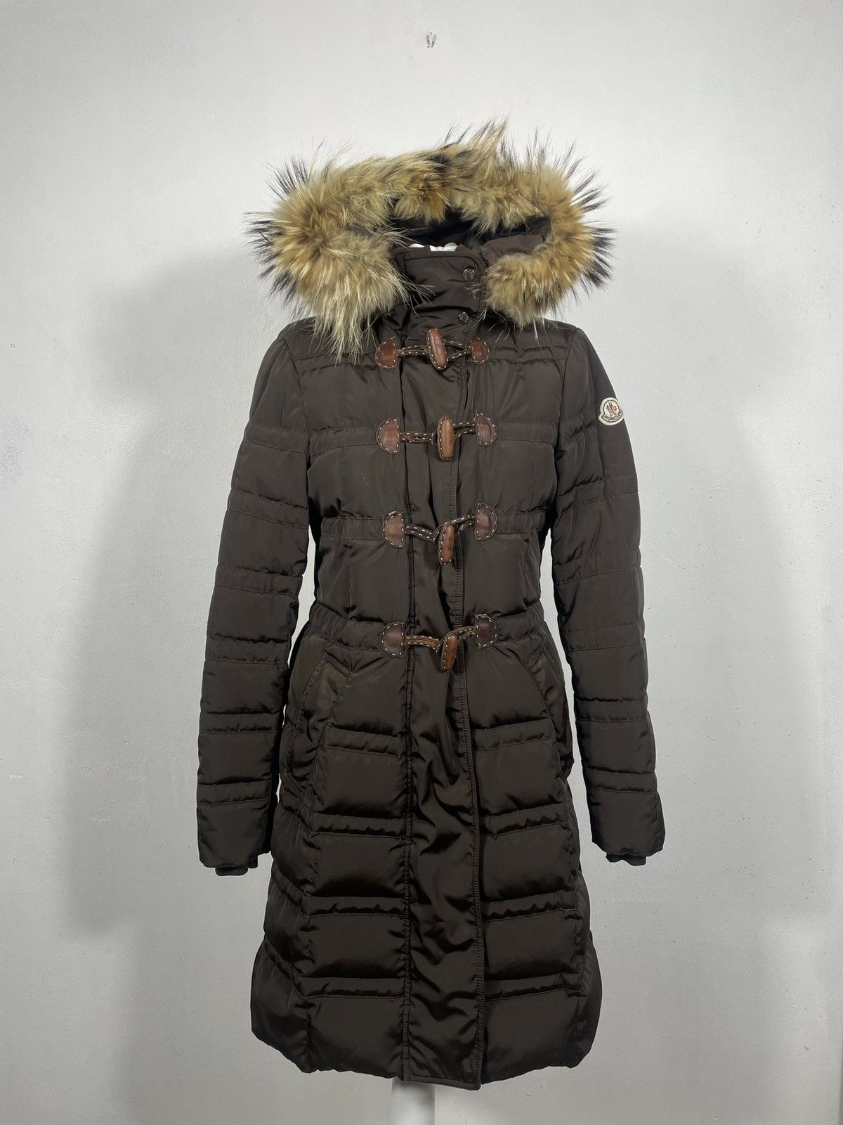 Designer × Moncler Moncler Brown Puffer Hoodie Down Jakcet Coat Luxury Designer Size M / US 6-8 / IT 42-44 - 1 Thumbnail
