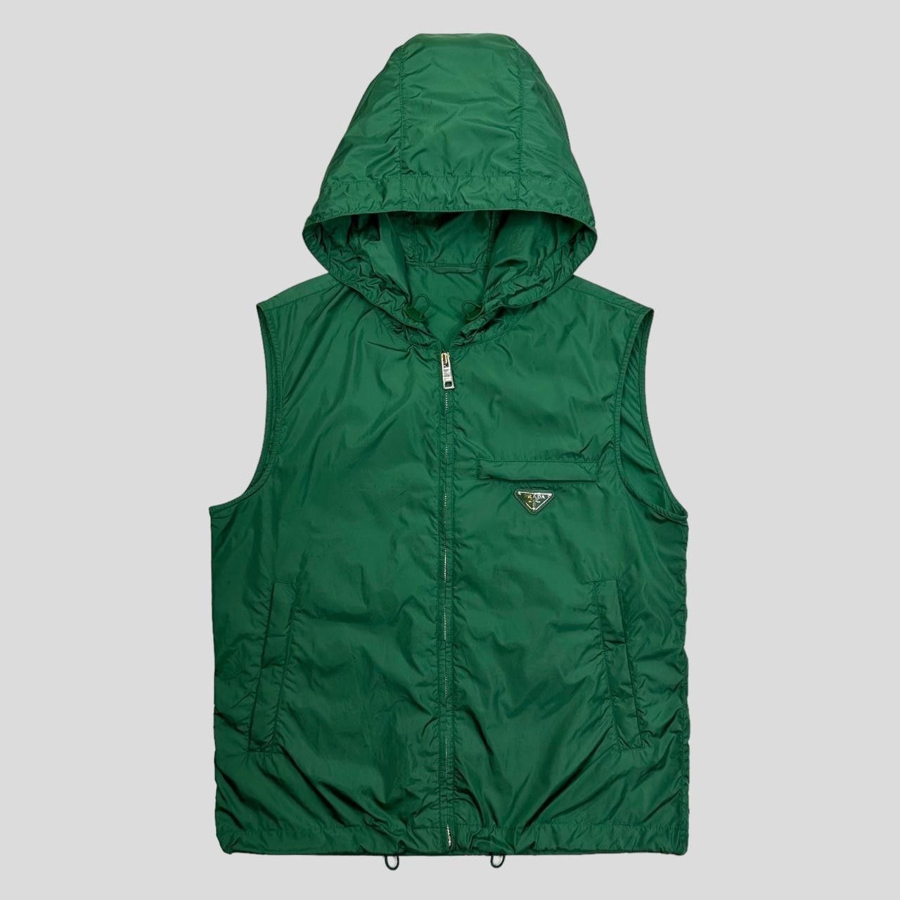 Prada Prada Milano 2013 Emerald Green Nylon Windbreaker Gilet IT46 Size US S / EU 44-46 / 1 - 1 Thumbnail