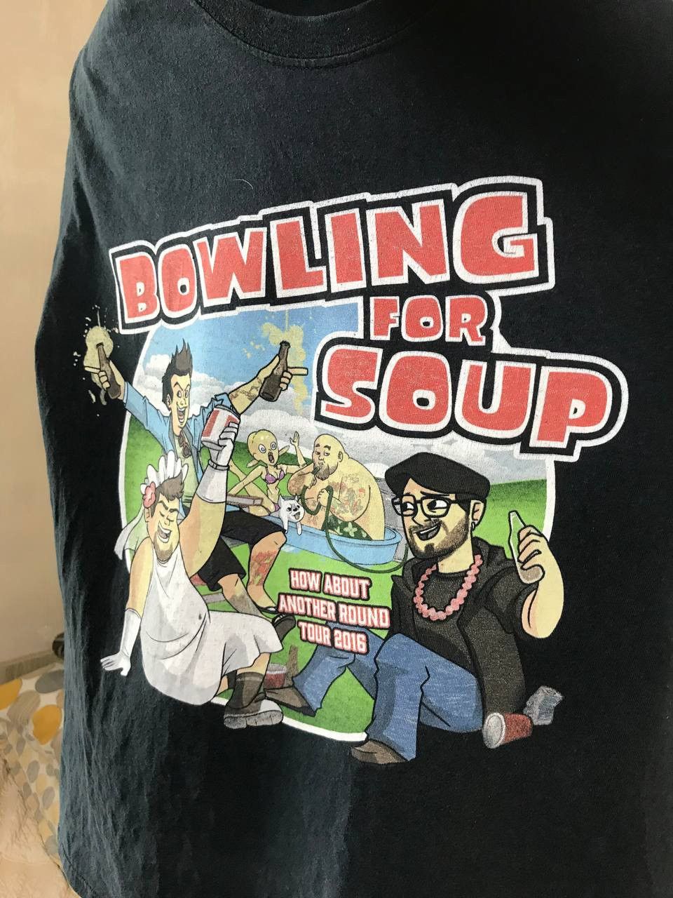 Band Tees 🔥 Bowling For Soup 2016 How About Another Round Tour T Shirt Size US M / EU 48-50 / 2 - 7 Thumbnail
