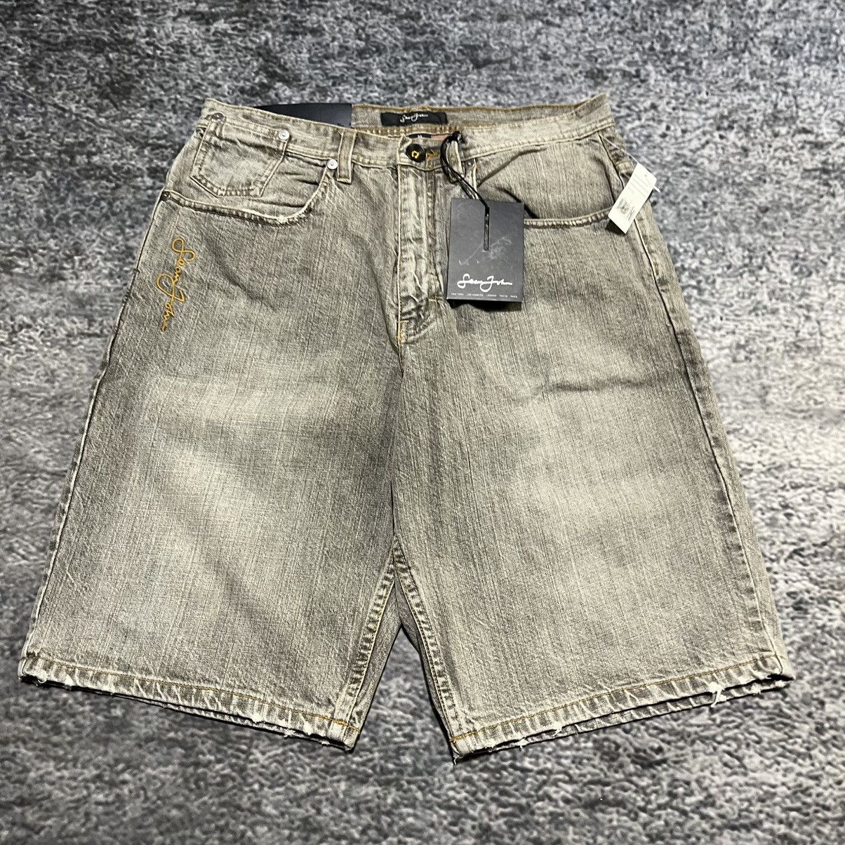 Sean John Vintage Y2K Sean John Baggy Jorts Grunge Skater Denim Shorts Size US 32 / EU 48 - 6 Thumbnail