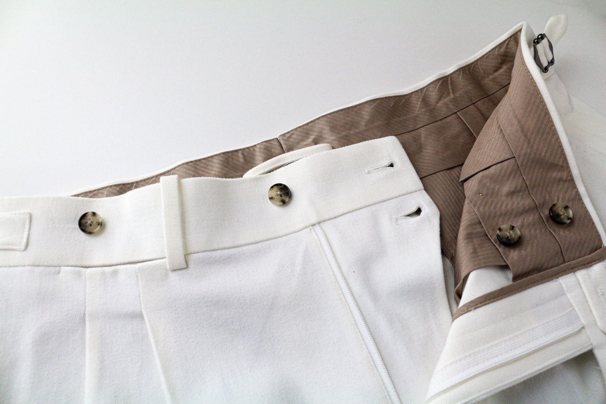 Suitsupply BRADDON UK38R Off-White Cotton Stretch 72856 Size 38R - 3 Thumbnail