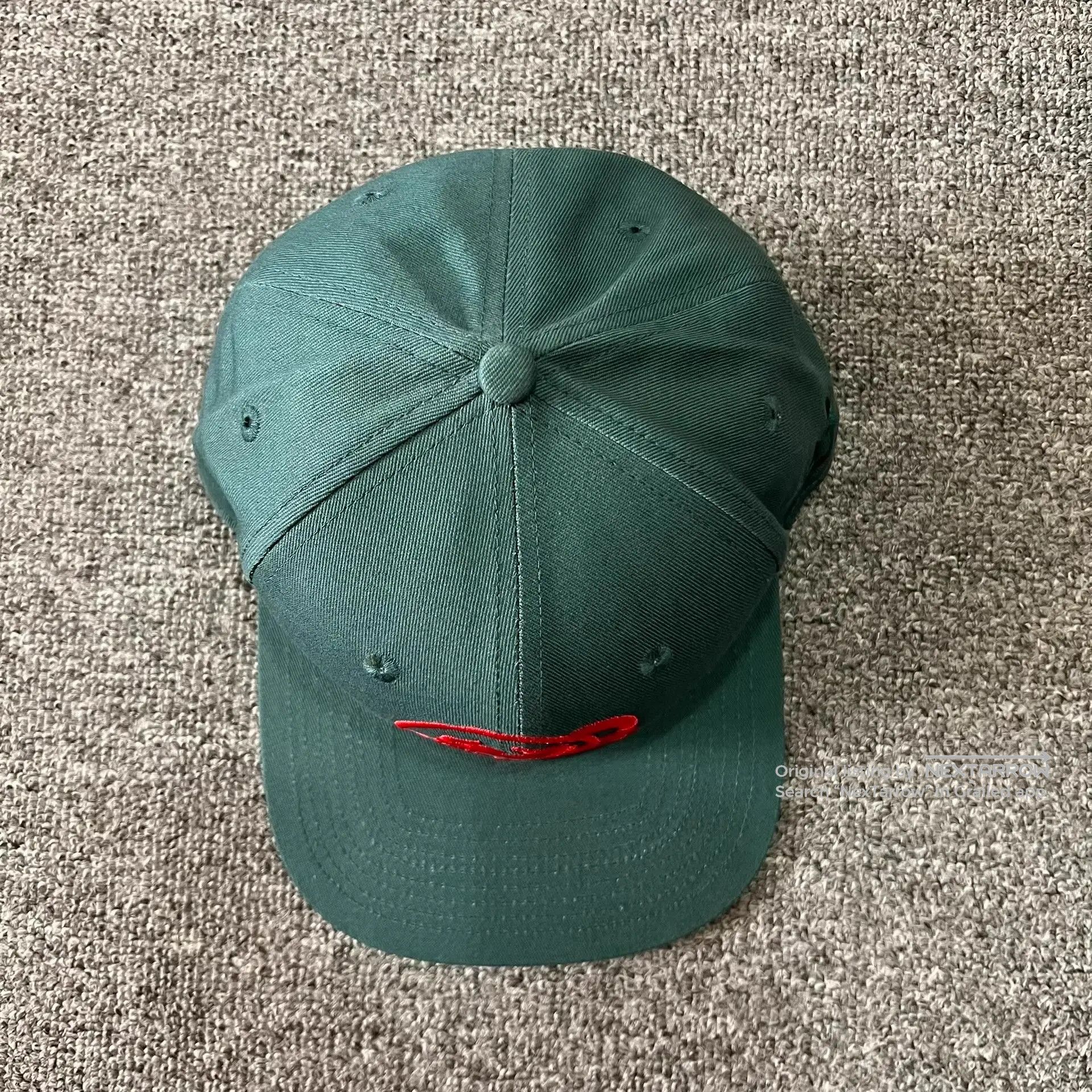 Bbc Classic Astronaut Head Flat Brim Baseball Cap Q7 in Green, Men's — image 3 of 6