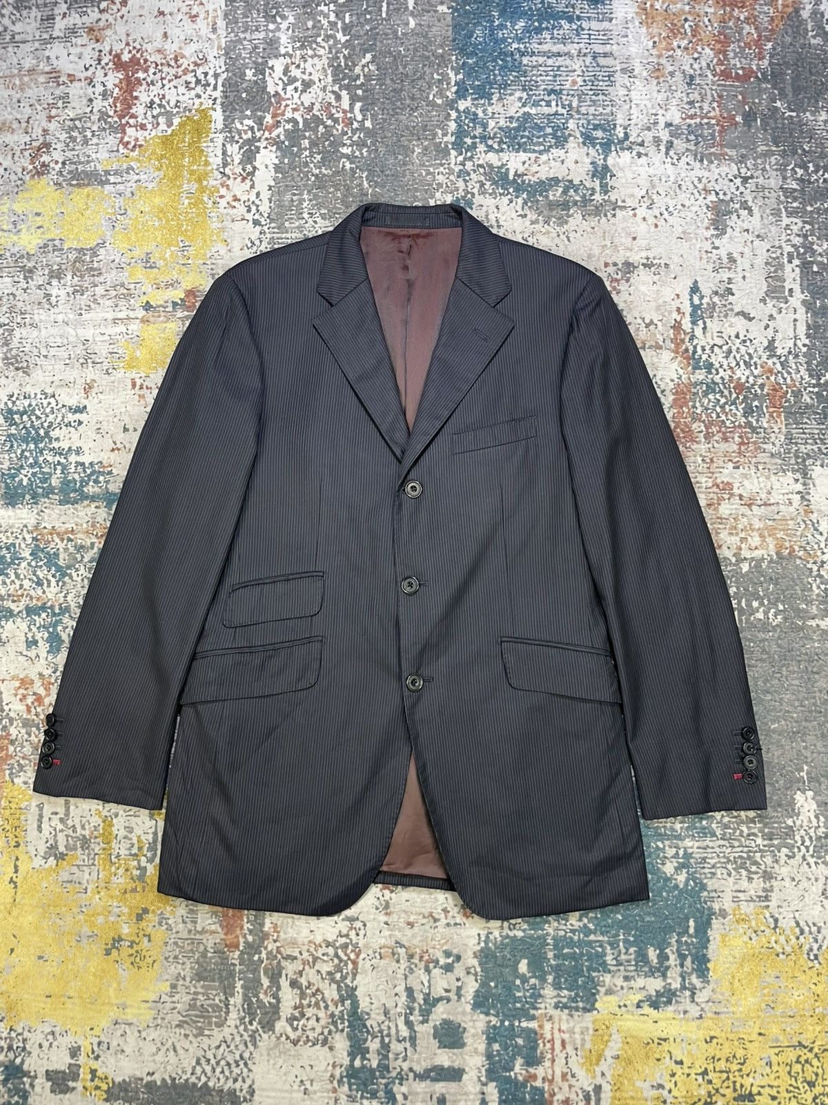 Burberry Burberry Black Label Pinstripes Blazers Size 40L - 2 Thumbnail