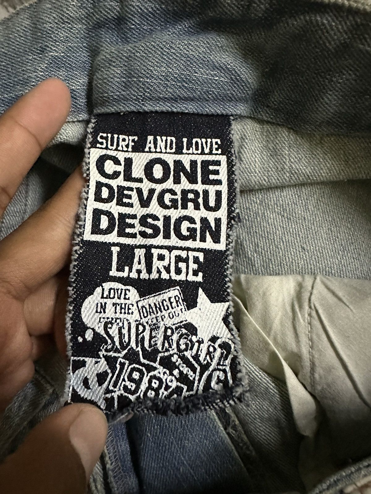 Vintage 👹Vintage Clone Devgru Design Patchwork Shorts Size US 30 / EU 46 - 8 Thumbnail