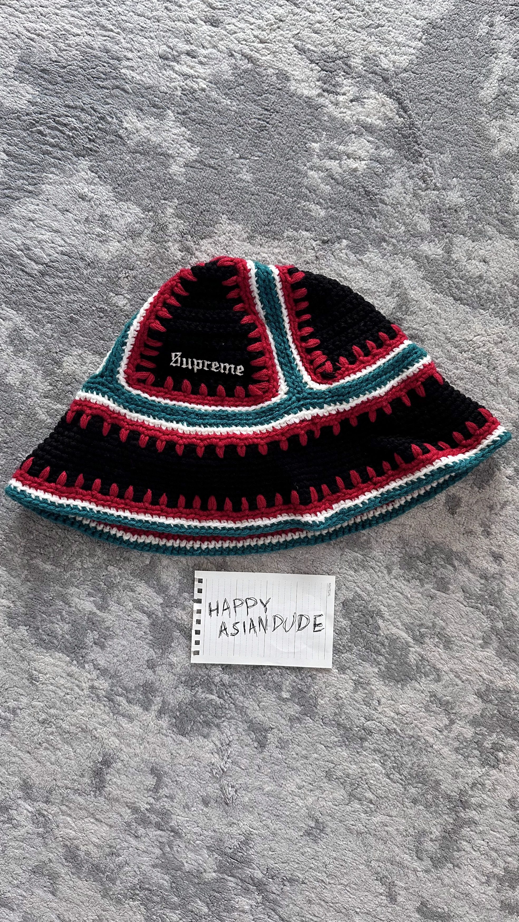 Supreme Supreme Crochet Edge Bell Knit Bucket Hat | Grailed