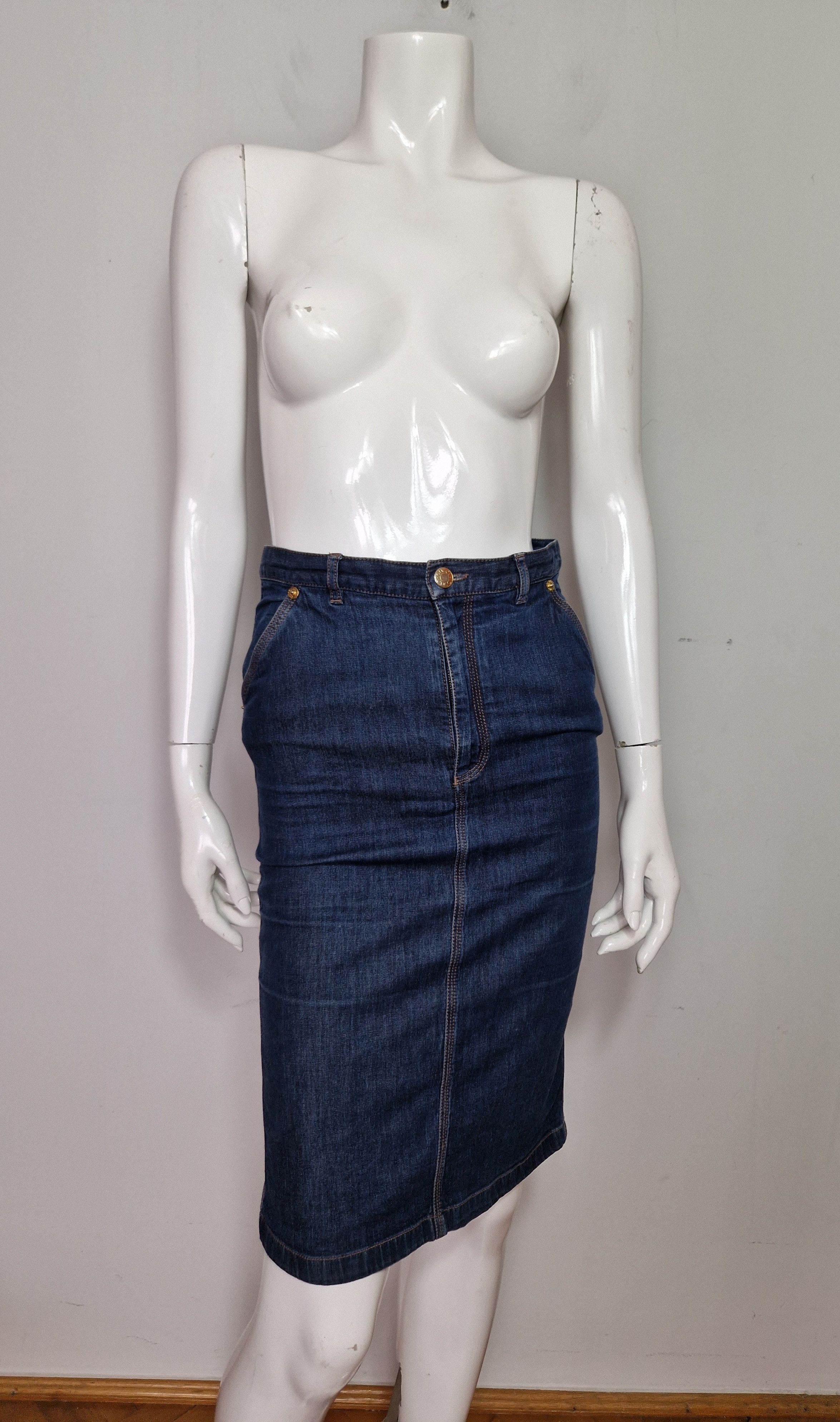 Gucci Gucci denim skirt Size 28" / US 6 / IT 42 - 1 Thumbnail