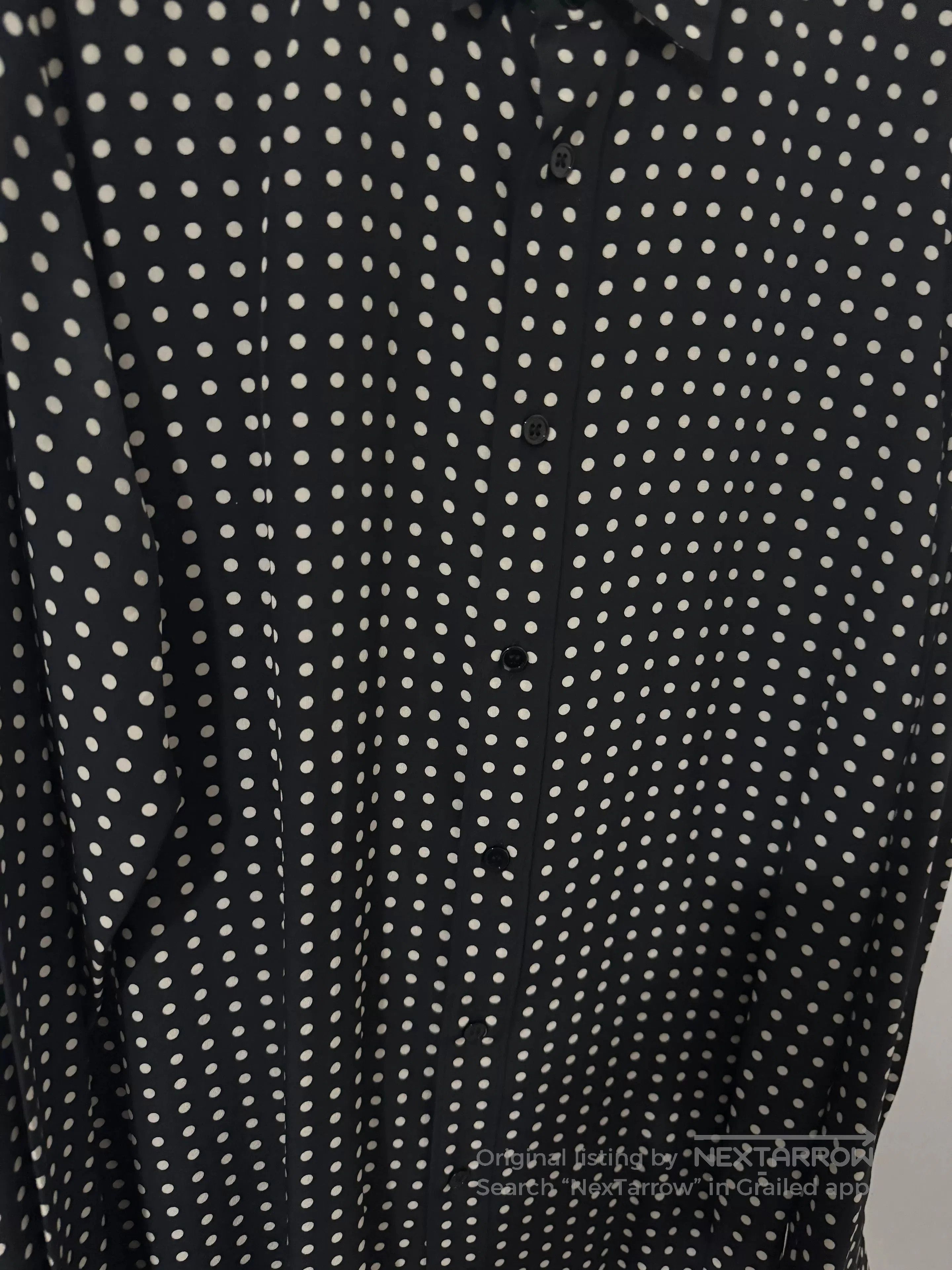 Saint Laurent Paris Saint Laurent Polka Dot Silk Shirt. Size US M / EU 48-50 / 2 - 3 Thumbnail