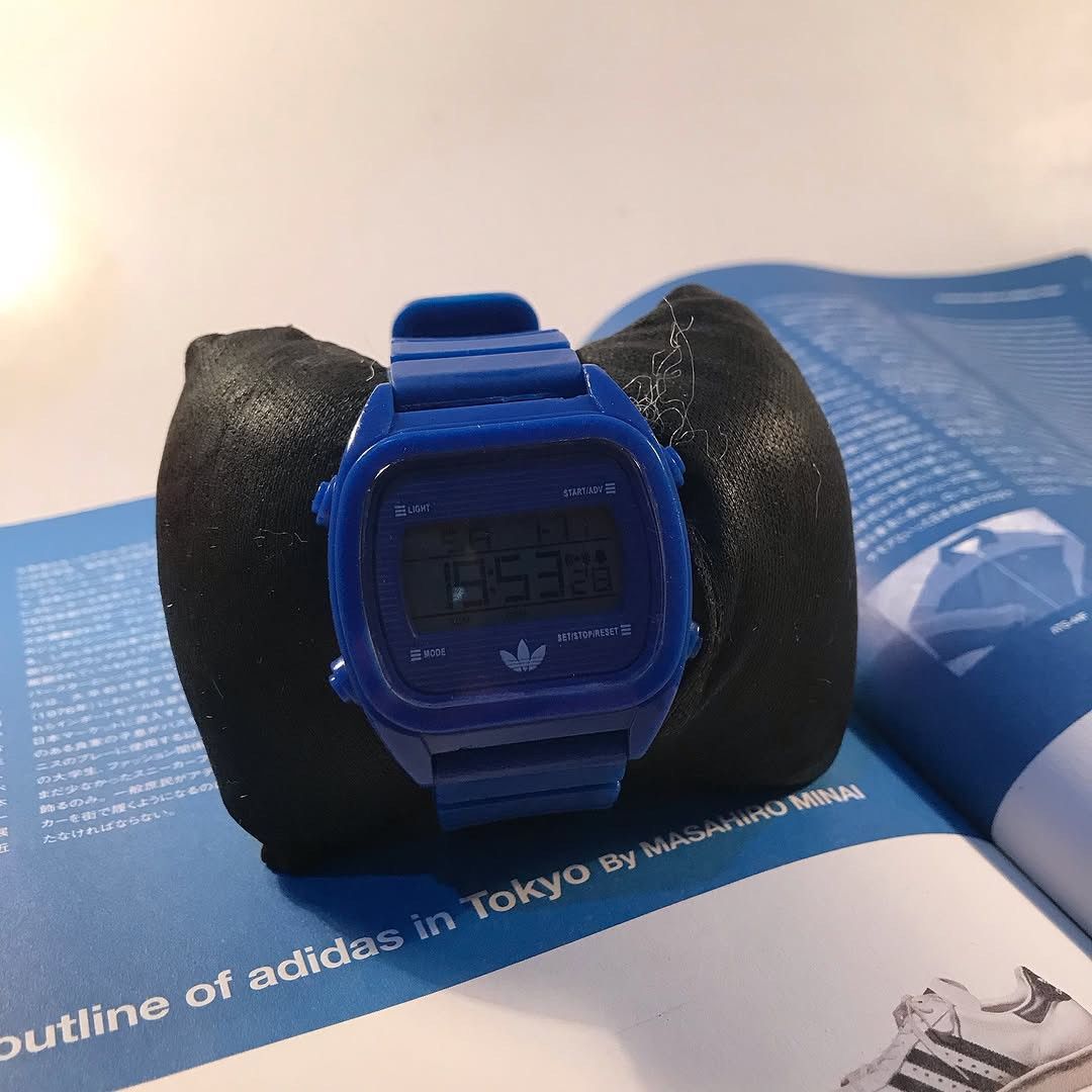 Adidas × Vintage Adidas Trefoil Watch Originals blue Og Watch water resist ag Size ONE SIZE - 11 Thumbnail
