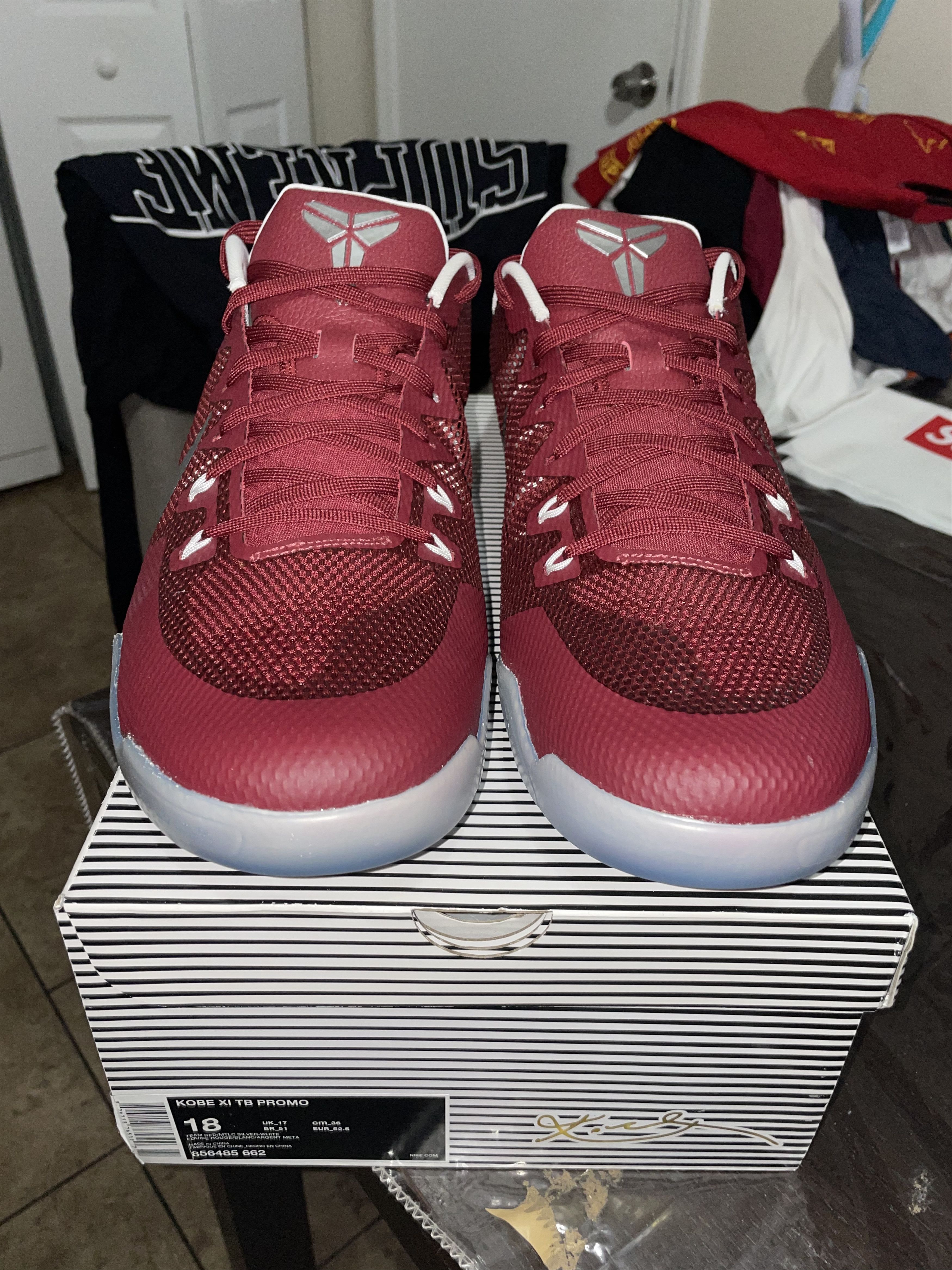 Nike Nike Kobe 11 Low TB Promo Maroon Kobe XI size 18 NEW Size US 15 / EU 48 - 2 Thumbnail