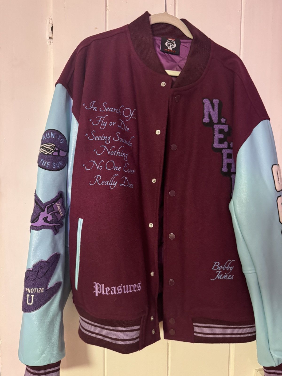 Pleasures Pleasures N.E.R.D. Varsity Jacket XXL Size US XXL / EU 58 / 5 - 1 Thumbnail