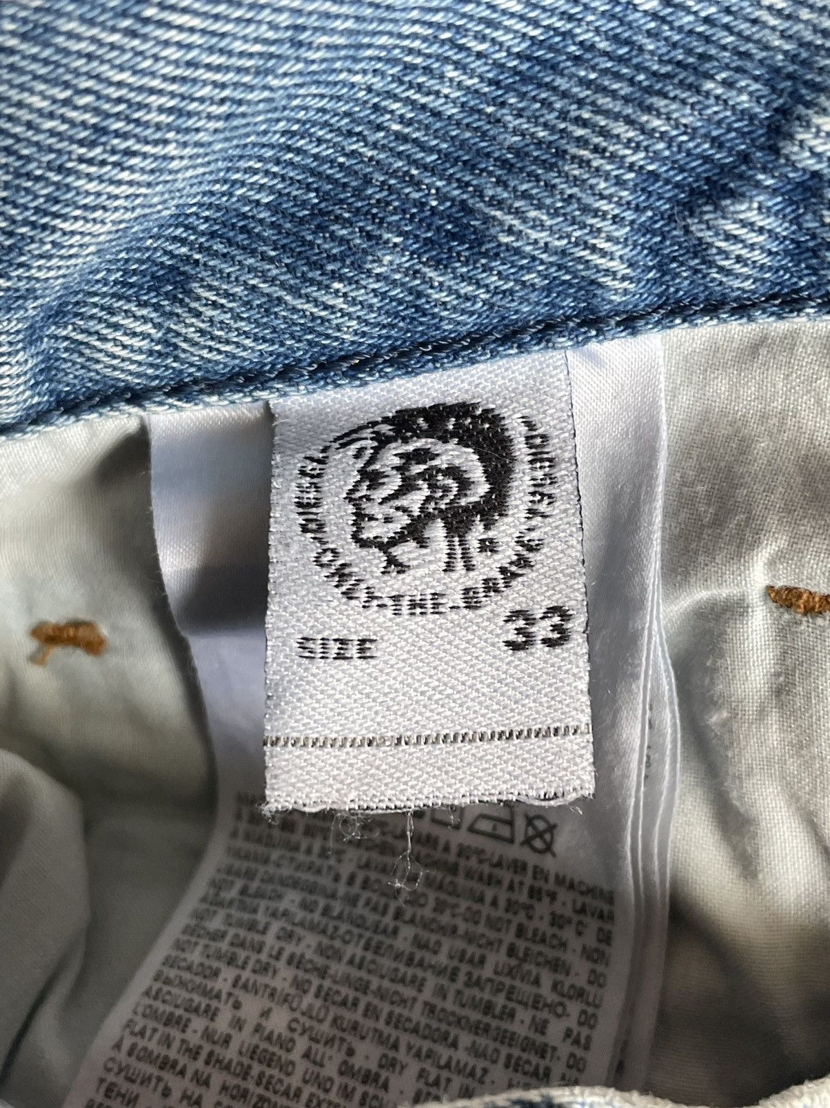 Diesel Diesel Mharky Denim Jeans Y2K Art Printed RARE Size US 32 / EU 48 - 10 Thumbnail