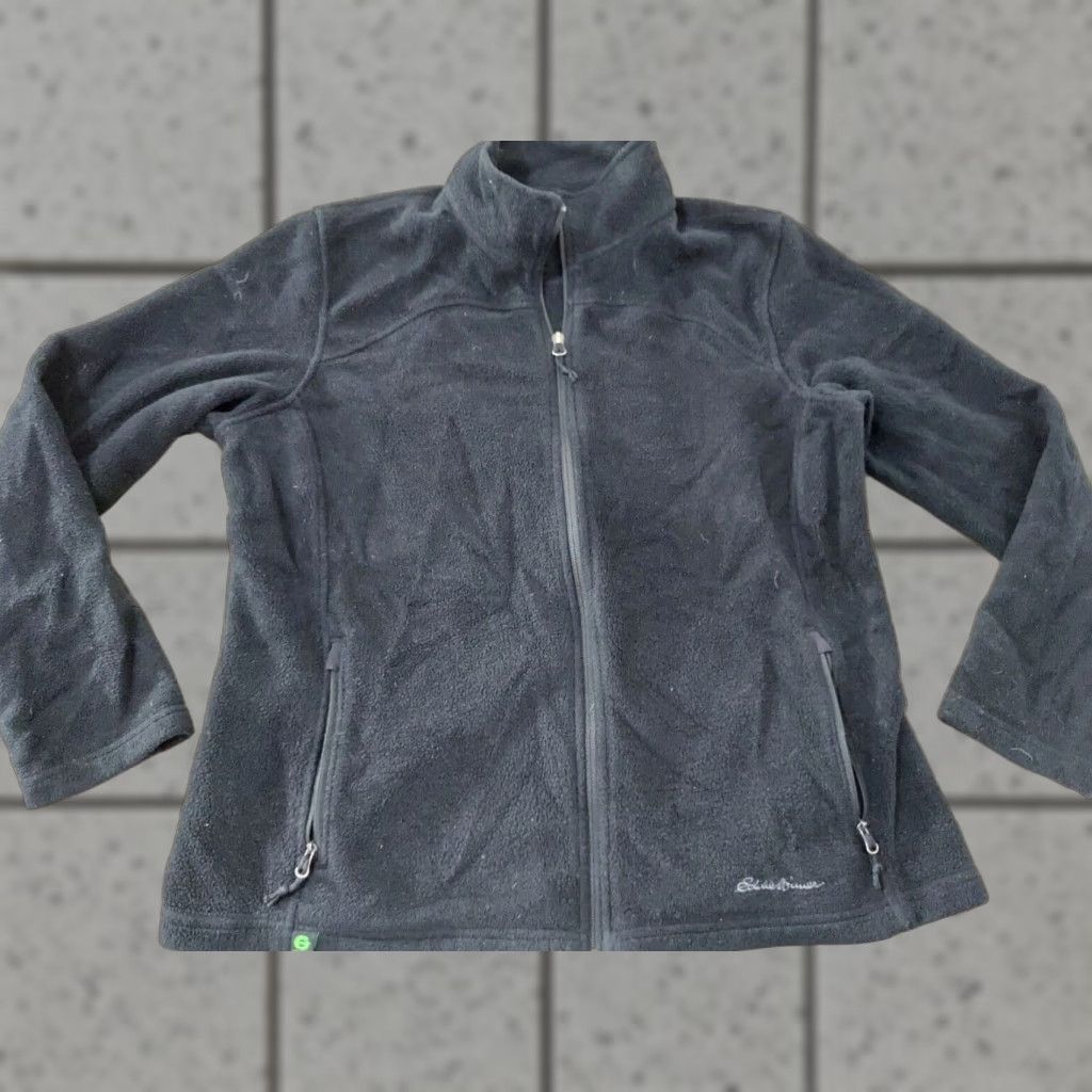 Eddie Bauer Womens Eddie Bauer Jacket XL Black Outdoor Hiking Outside Basic Jacket Mens? Wait. Size XL / US 12-14 / IT 48-50 - 1 Thumbnail