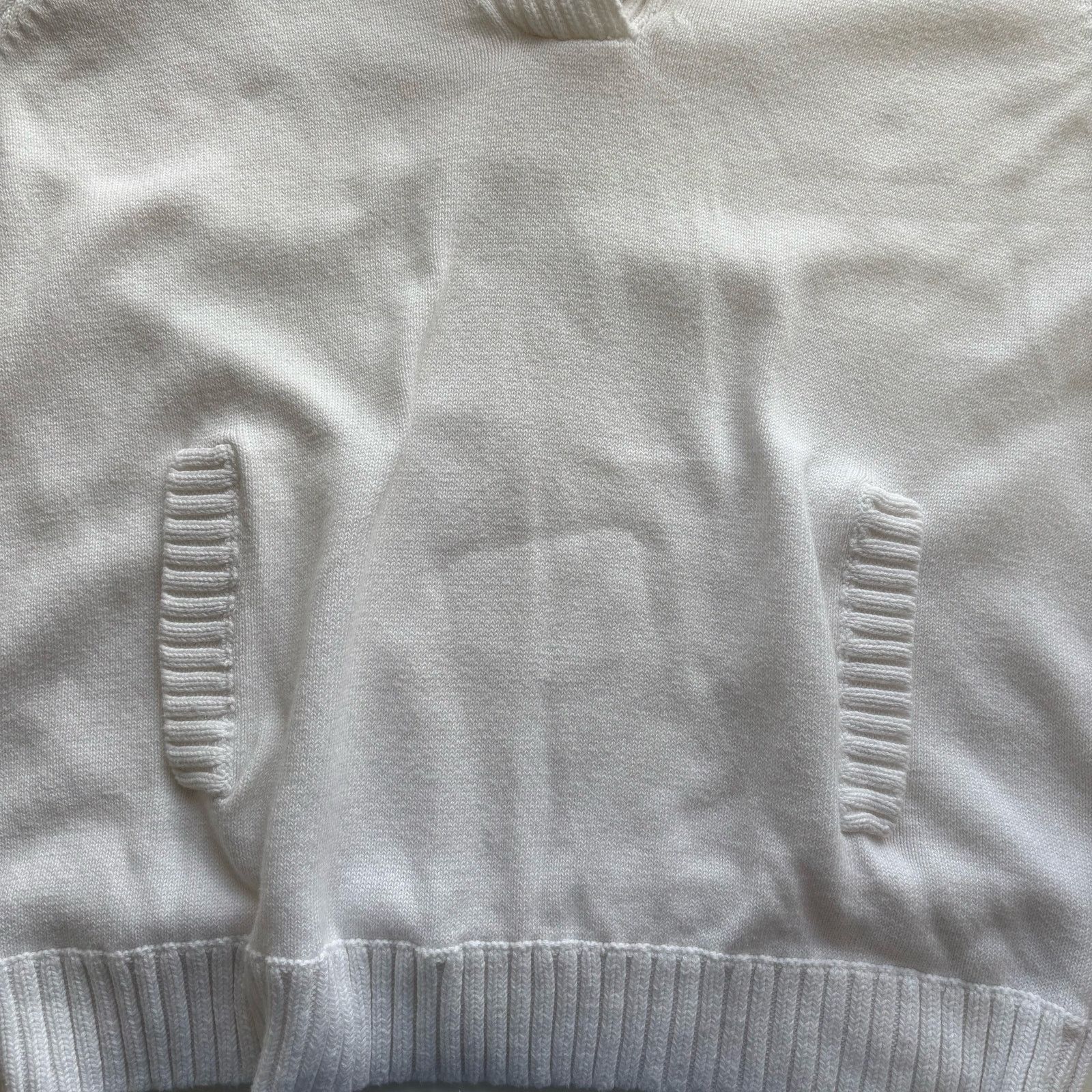Other Liz Claiborne White Shawl-Collar Pullover Sweater Size Large Size L / US 10 / IT 46 - 8 Thumbnail