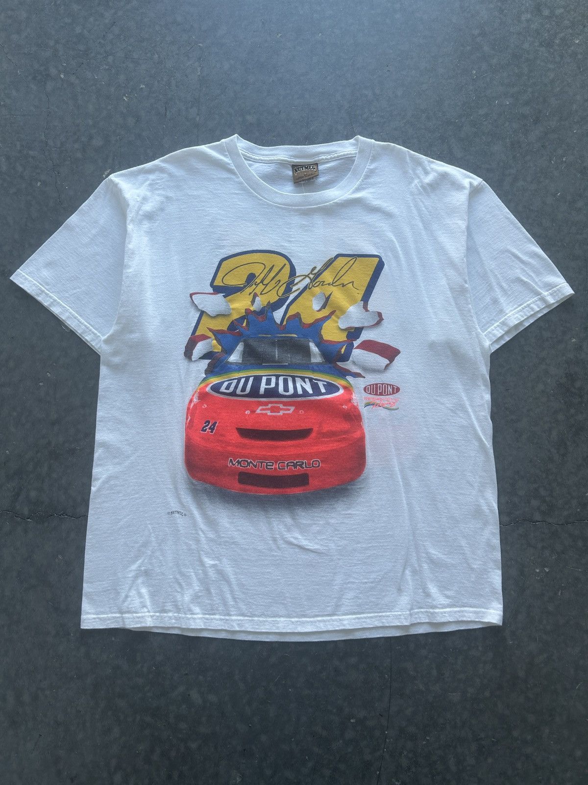 NASCAR × Nutmeg × Vintage Vintage 90s NASCAR Jeff Gordon Graphic Tee Size US XL / EU 56 / 4 - 1 Thumbnail
