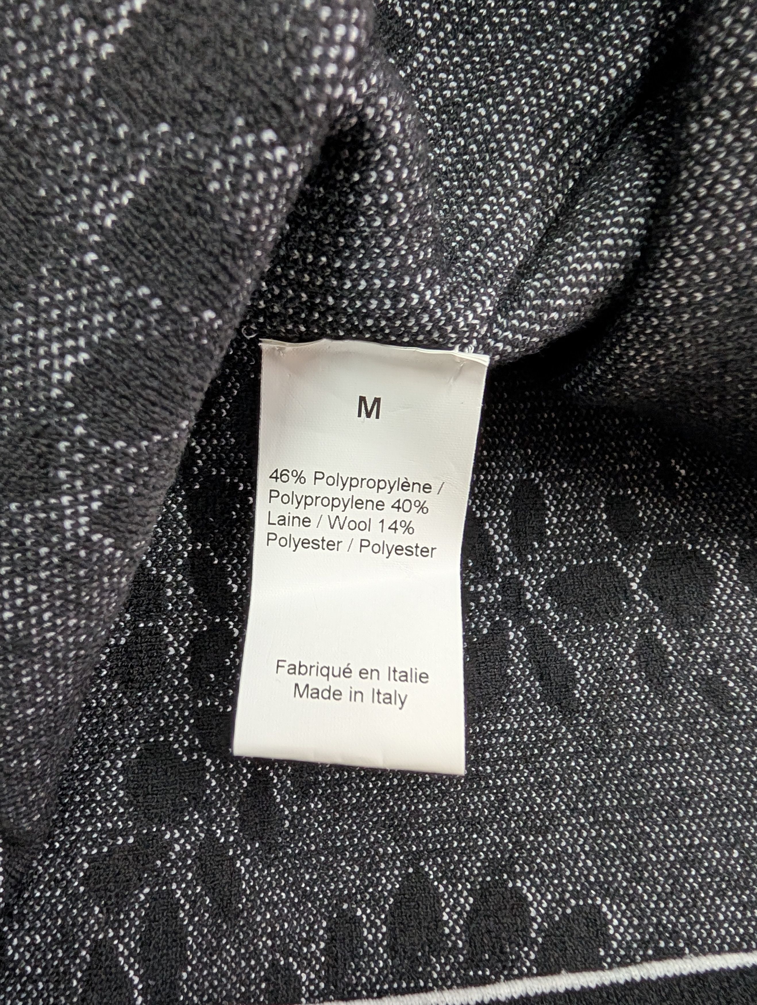 Sonia Rykiel Black And White Pullover With White Cotton Trim Size M / US 6-8 / IT 42-44 - 6 Thumbnail
