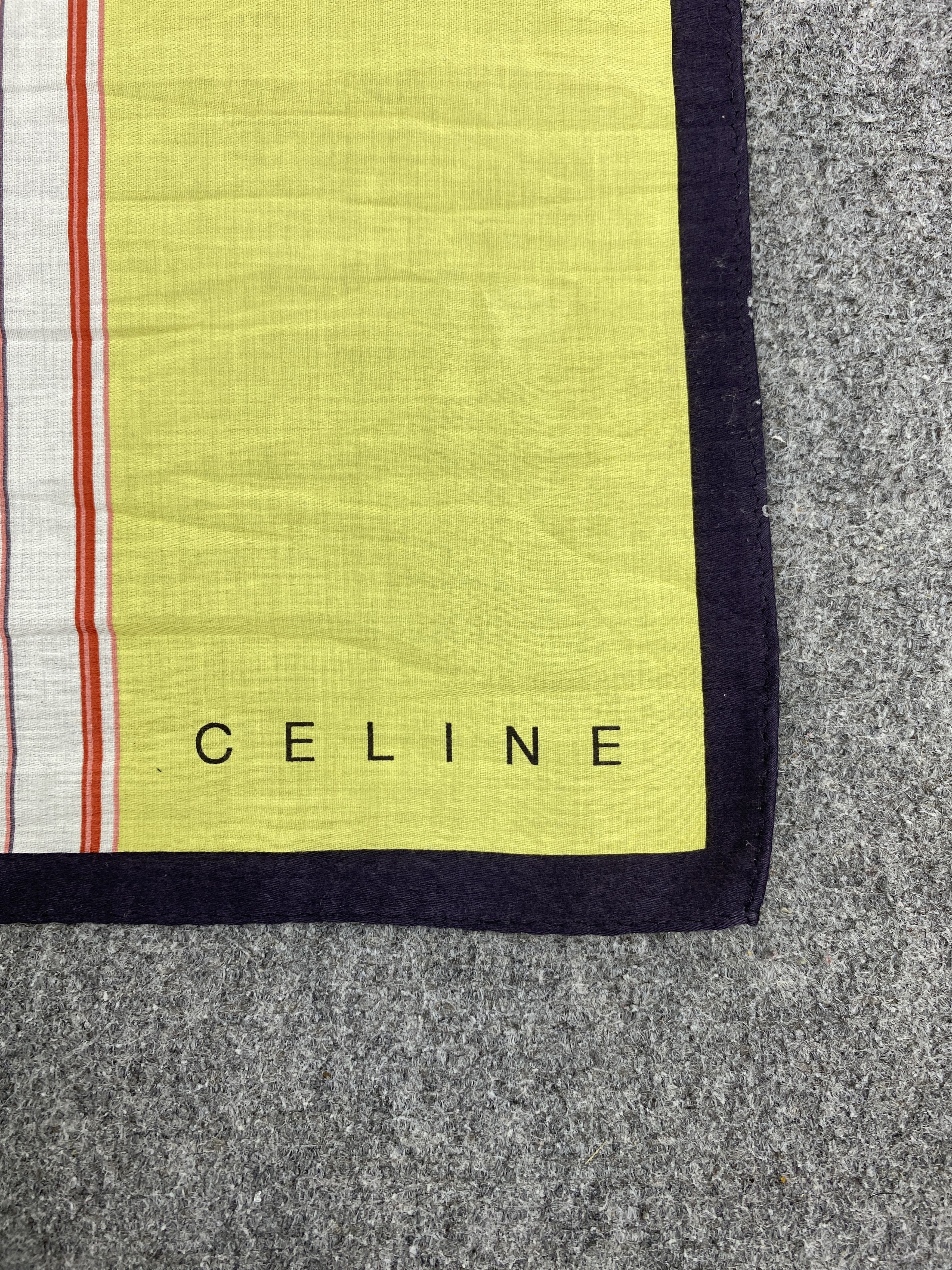 Celine Celine Handkechief / Neckerchief / Bandana HKC0637 Size ONE SIZE - 5 Thumbnail