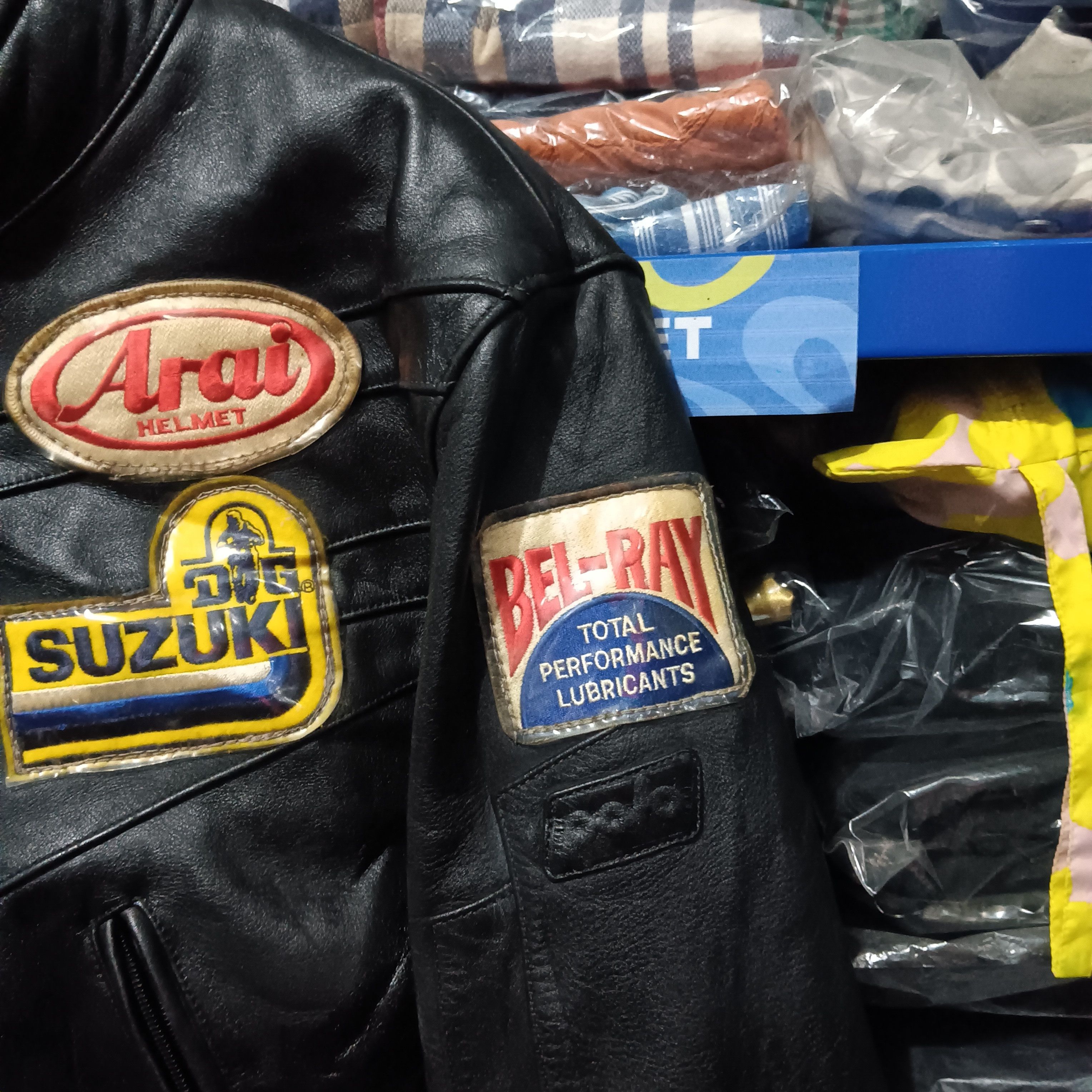 Leather vintage Polo motorrad full patch leather jacket Size US L / EU 52-54 / 3 - 4 Thumbnail