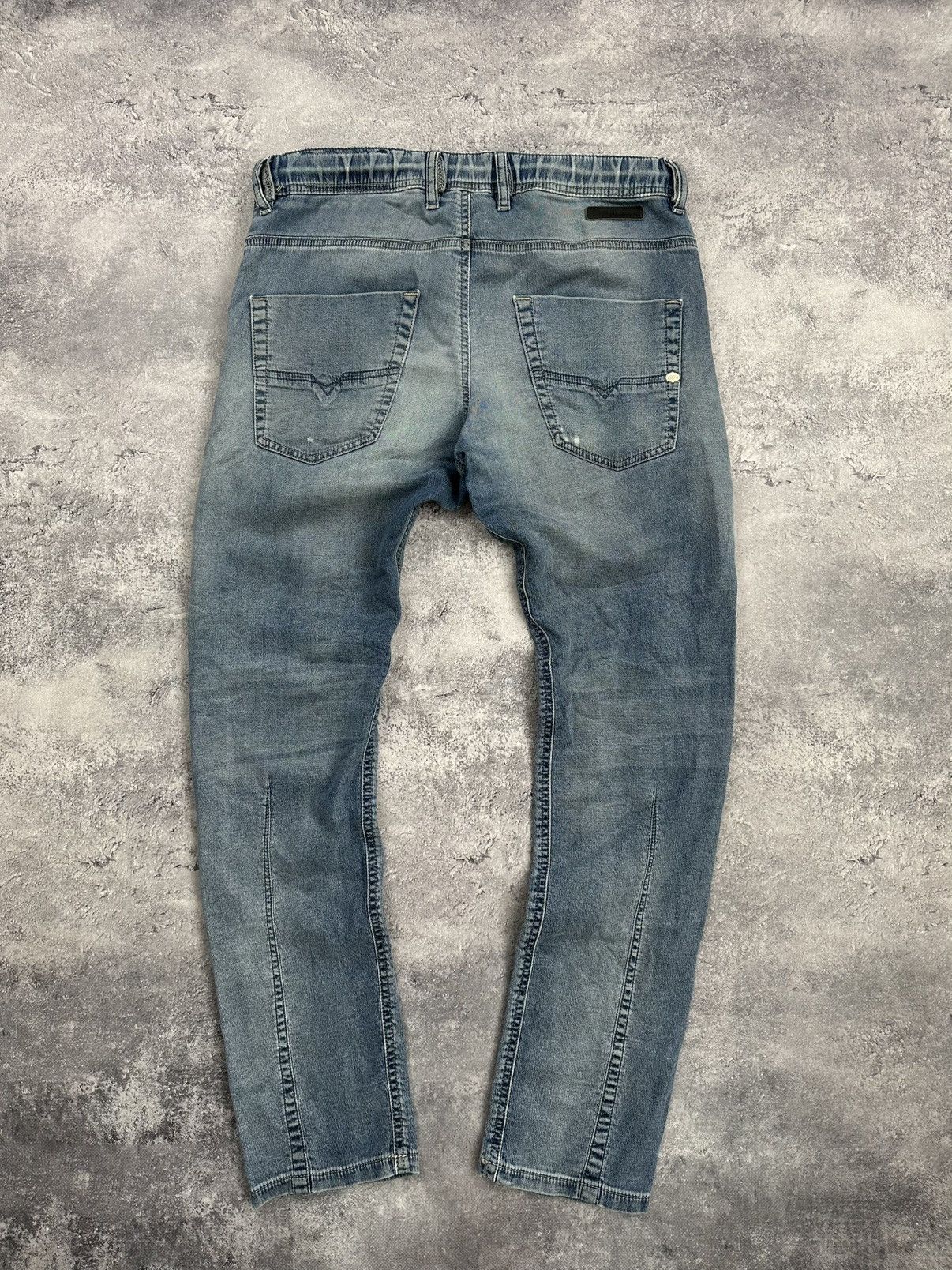 Diesel Vintage Y2K Diesel Distressed Blue Faded Krooley Joggjeans Size US 28 / EU 44 - 13 Thumbnail