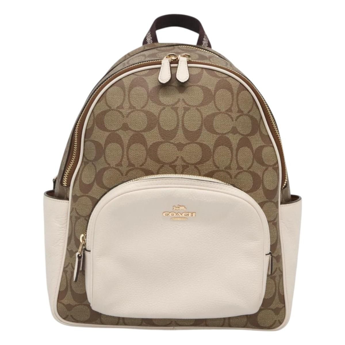 バッグ Vintage Coach Classic Backpack Tan USA Refurbished Vintage Coach British Tan Leather Backpack