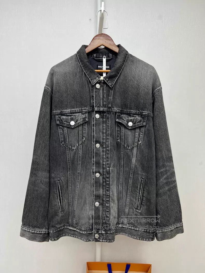 Balenciaga Balenciaga Black Denim Jacket Size US XS / EU 42 / 0 - 1 Thumbnail