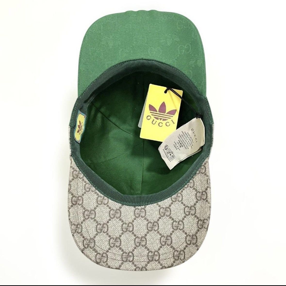 Adidas × Gucci GUCCI ADIDAS CAP GREEN double side size S NEW Size ONE SIZE - 9 Thumbnail