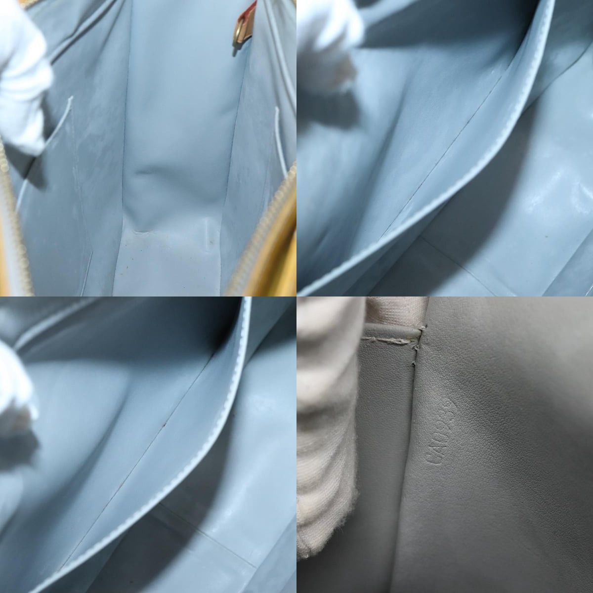 Louis Vuitton LOUIS VUITTON Monogram Vernis Columbus Tote Bag Gris M91028 Size ONE SIZE - 12 Thumbnail
