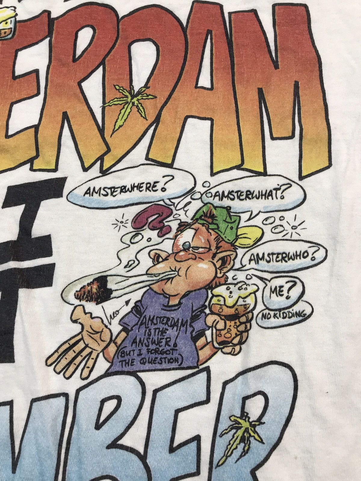 Vintage Vintage University Caricature 90s T Shirt Humor Size US M / EU 48-50 / 2 - 3 Thumbnail