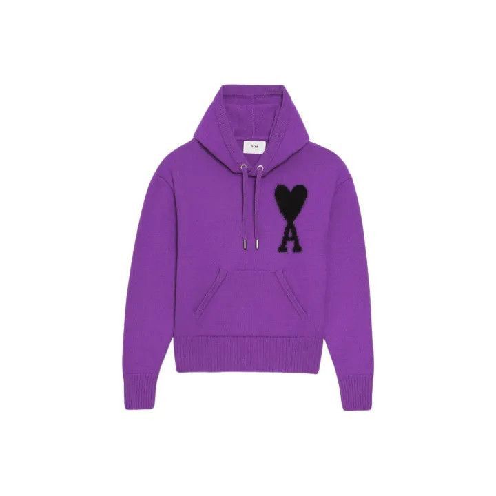 AMI AMIPARIS FW22 Heart Logo Pullover Hoodie -2507 Size US L / EU 52-54 / 3 - 1 Thumbnail