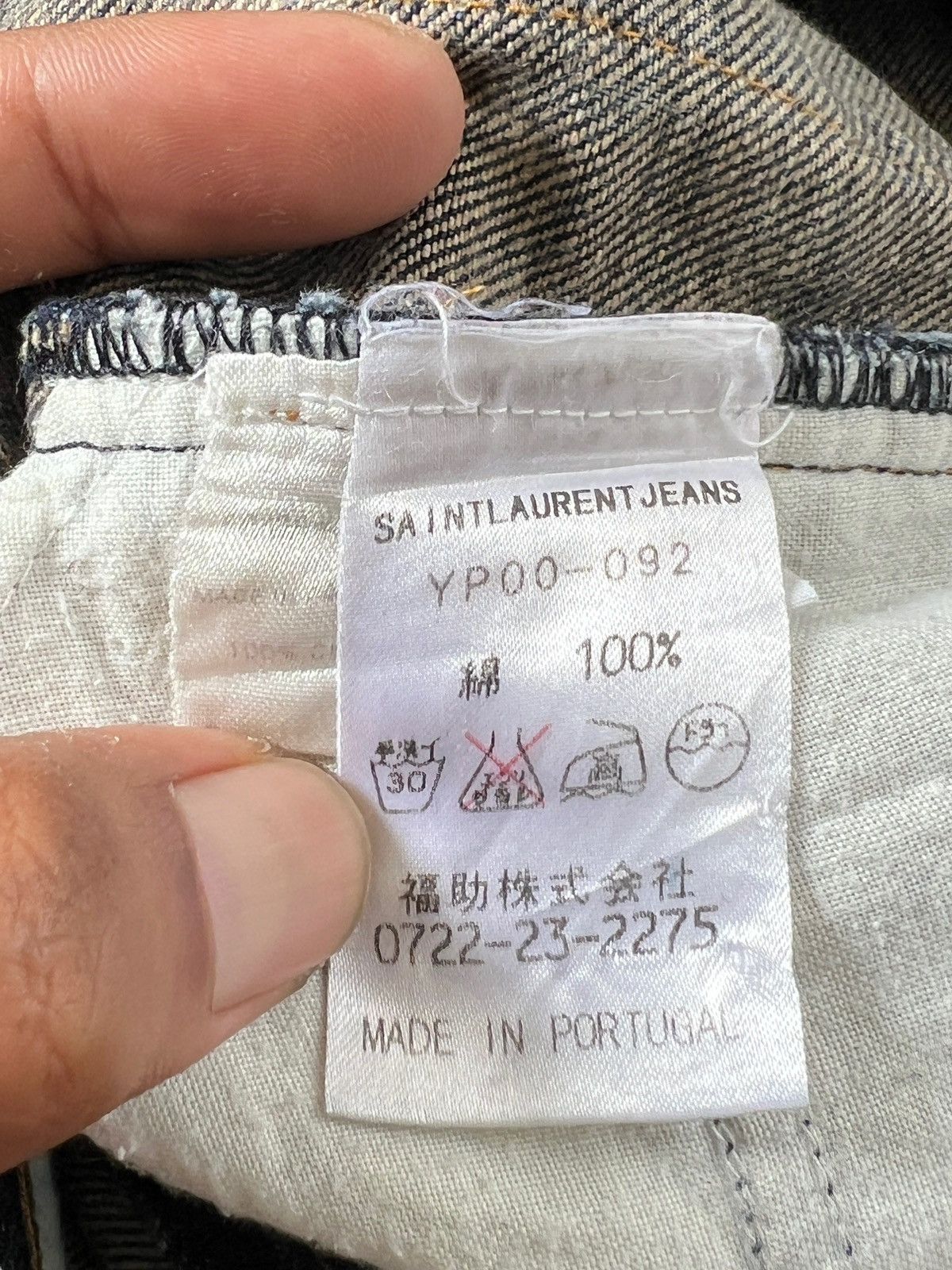 Yves Saint Laurent Saint Laurent Jeans Raw Aging Fading Size US 28 / EU 44 - 14 Thumbnail