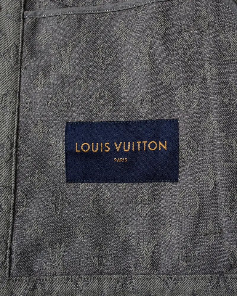Louis Vuitton Louis Vuitton Monogram Jacquard Logo Denim Jacket Size US M / EU 48-50 / 2 - 3 Thumbnail
