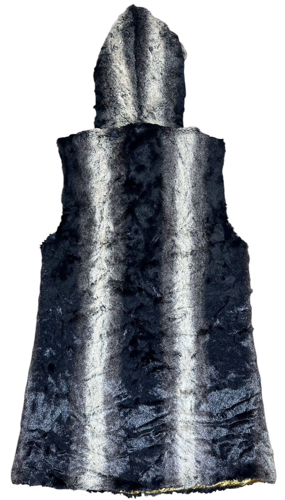 Other Forts Faux Fur Hooded Vest Size XS / US 0-2 / IT 36-38 - 3 Thumbnail