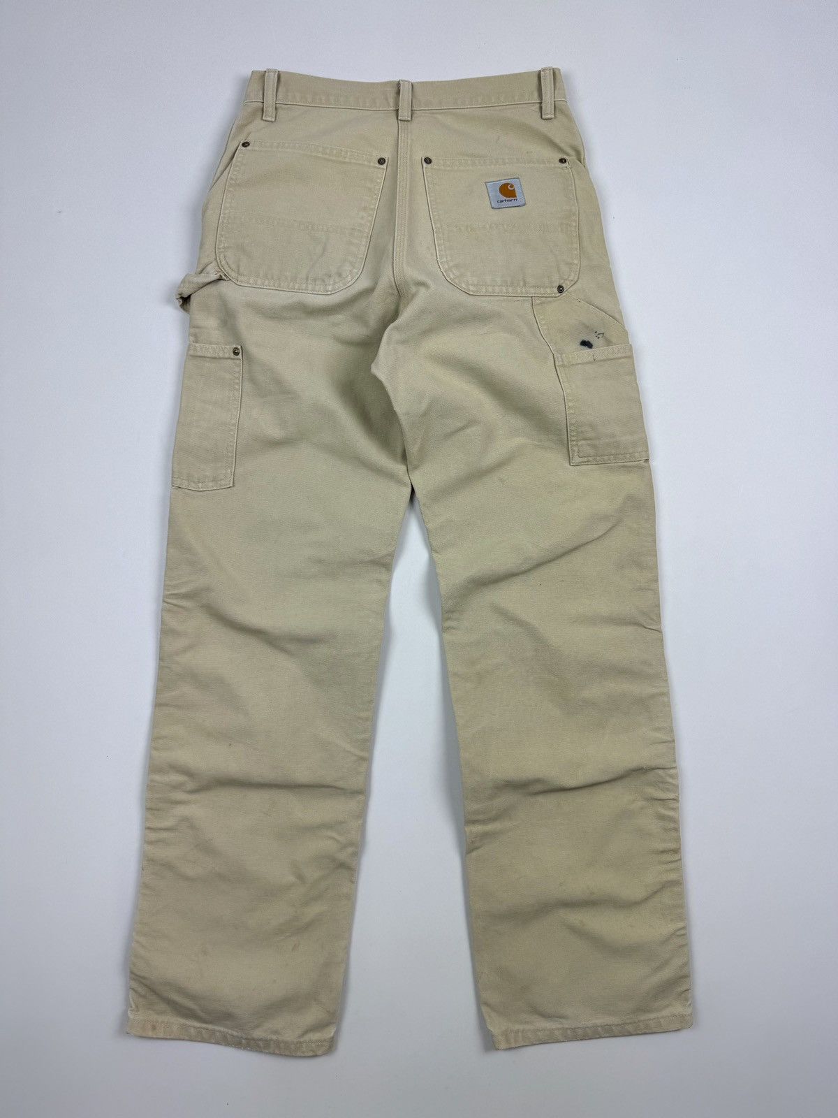 Carhartt 90’s Vintage Carhartt Distressed Double Knee Tan Work Pants Size US 31 - 15 Thumbnail