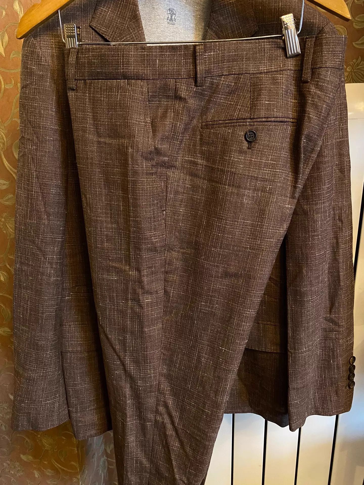 Brunello Cucinelli BRUNELLO CUCINELLI Handmade Cashmere Suit (Italy) Size 50R - 4 Thumbnail
