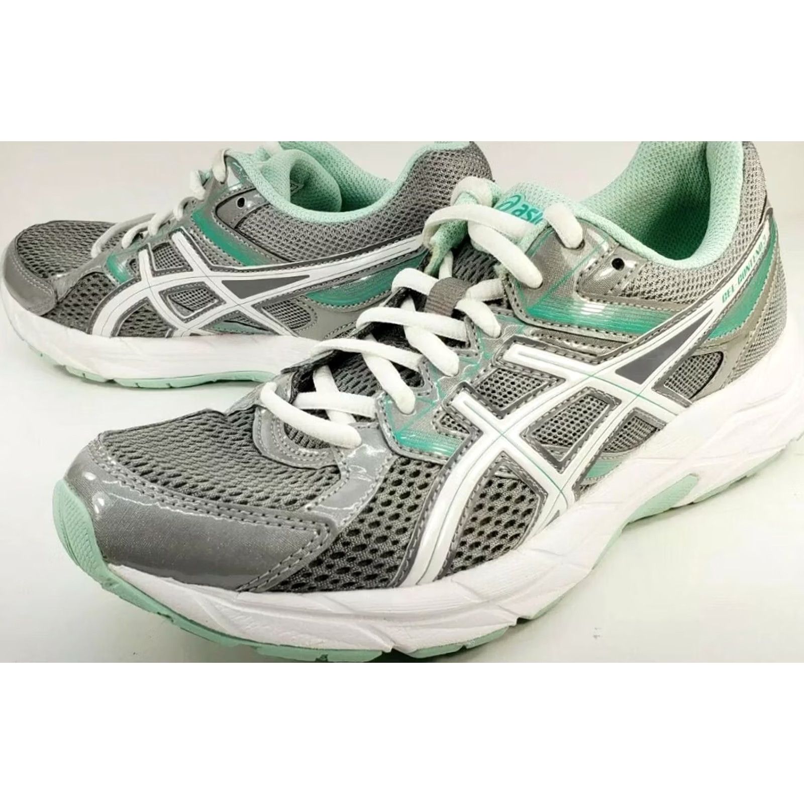 Asics Asics Running Shoe Women's 7.5D Gel Contend 3 Gray Teal Mint Green T5G5Q Size US 8 / IT 38 - 4 Thumbnail