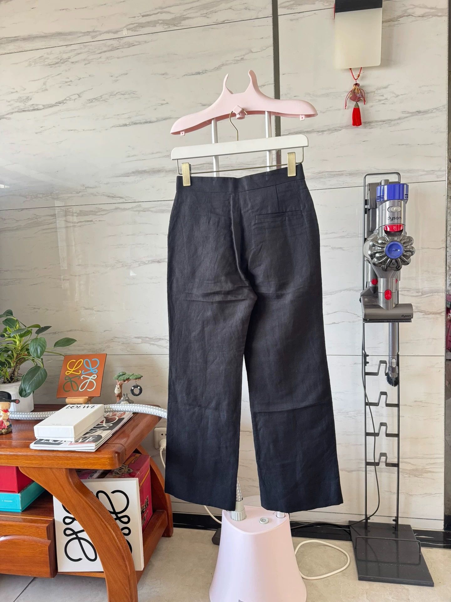 Loewe LOEWE ss21 women's high-waisted wide-leg pants 36 Size 25" / US 0 / IT 36 - 2 Thumbnail
