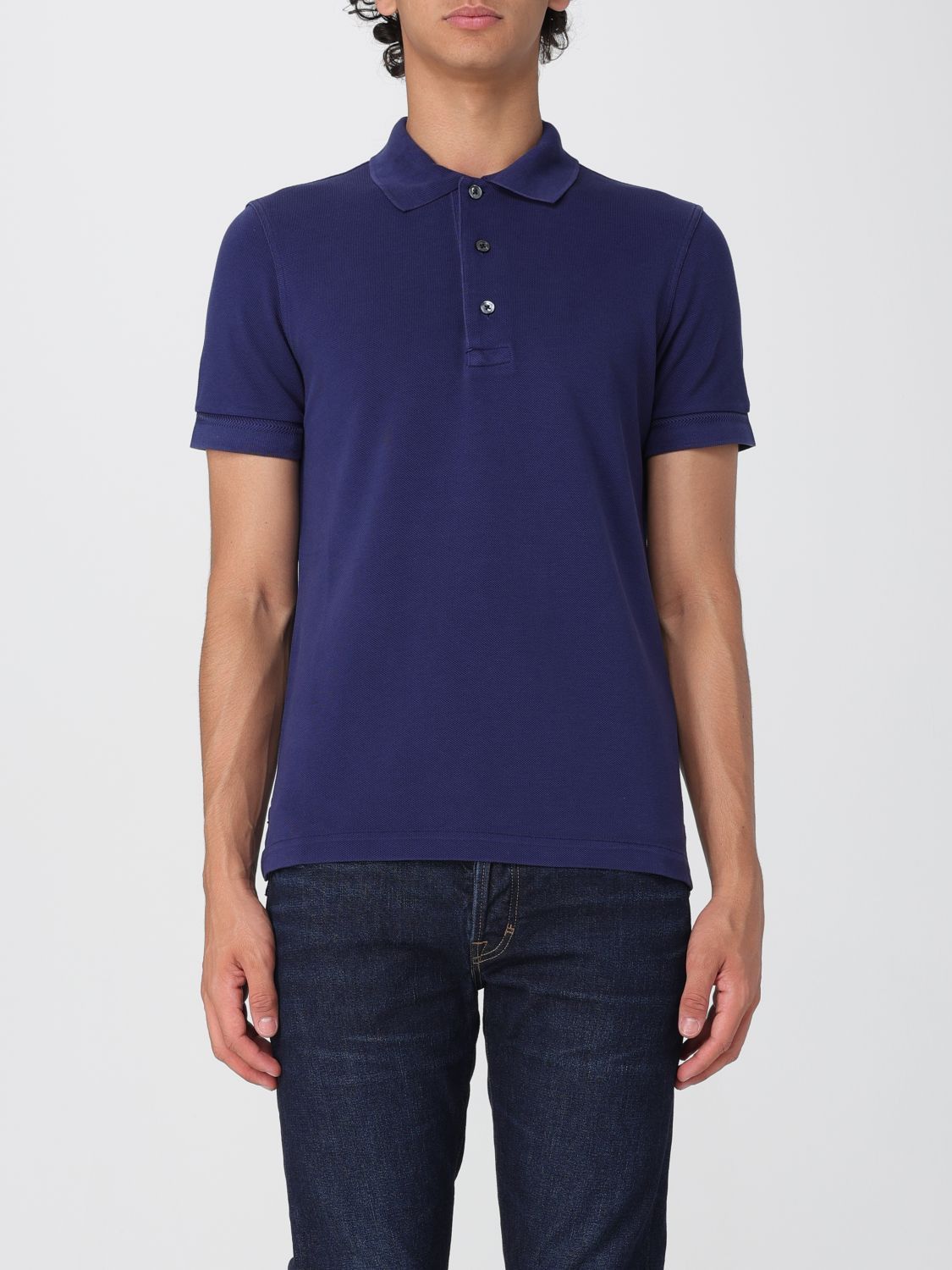 TOM FORD スキッパーポロシャツ 007SPECTRE RARE Tom Ford James Bond Spectre Johnny Collar Navy Polo Shirt, 40