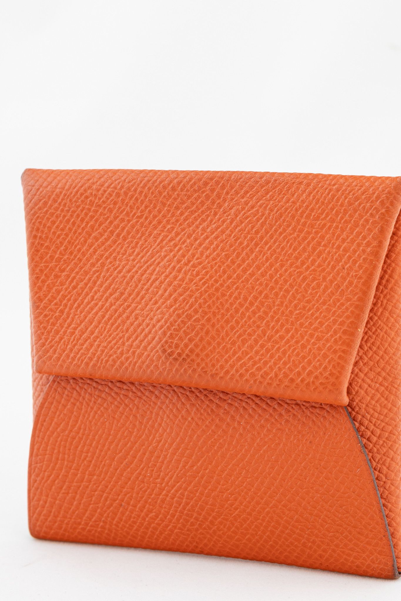 Hermes Hermes Bastia Orange Epsom Calfskin Change Purse Size ONE SIZE - 5 Thumbnail