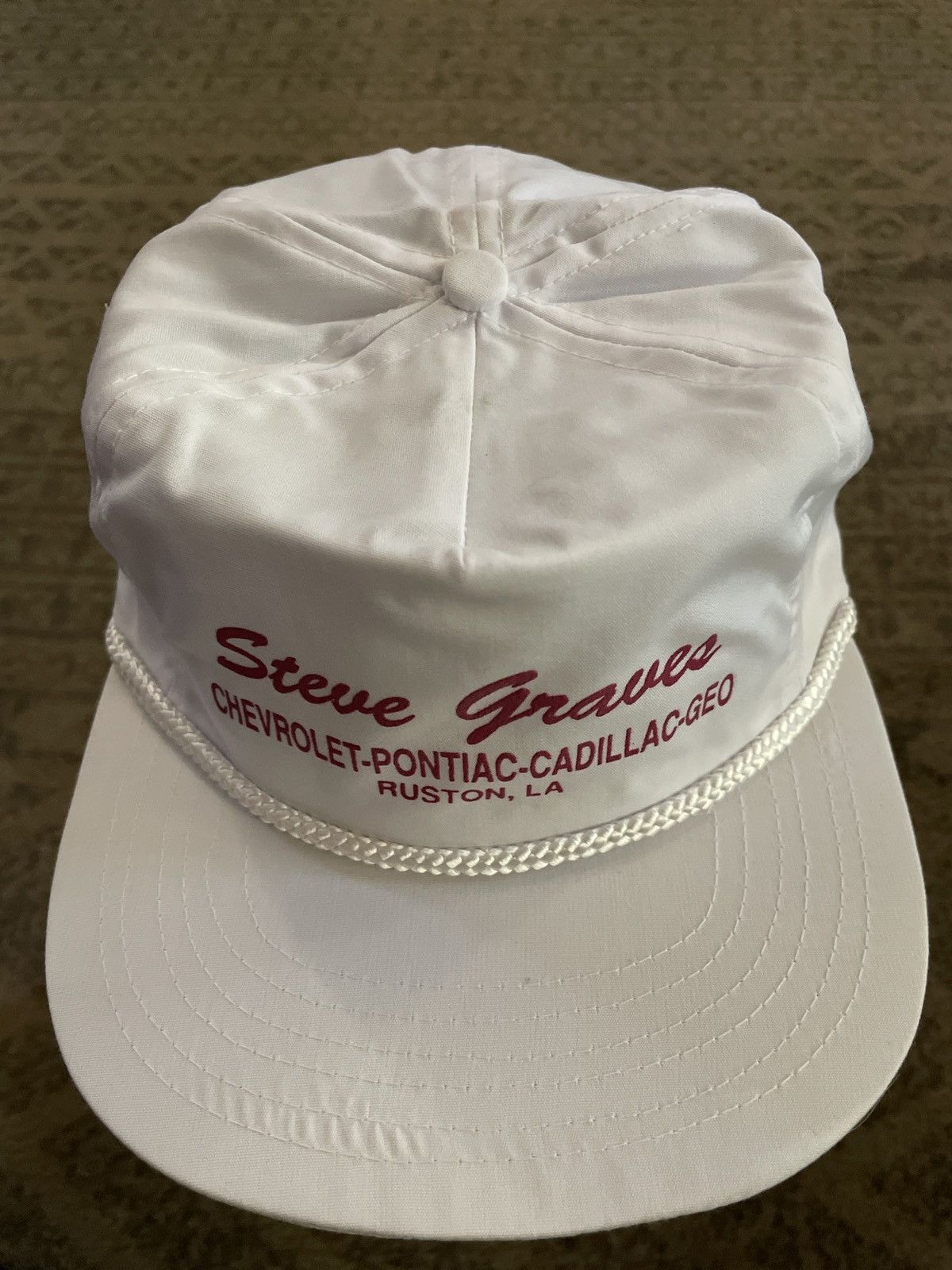 Vintage Steve Graves Chevrolet Pontiac Cadillac Geo HAT CAP roped LA Size ONE SIZE - 1 Thumbnail