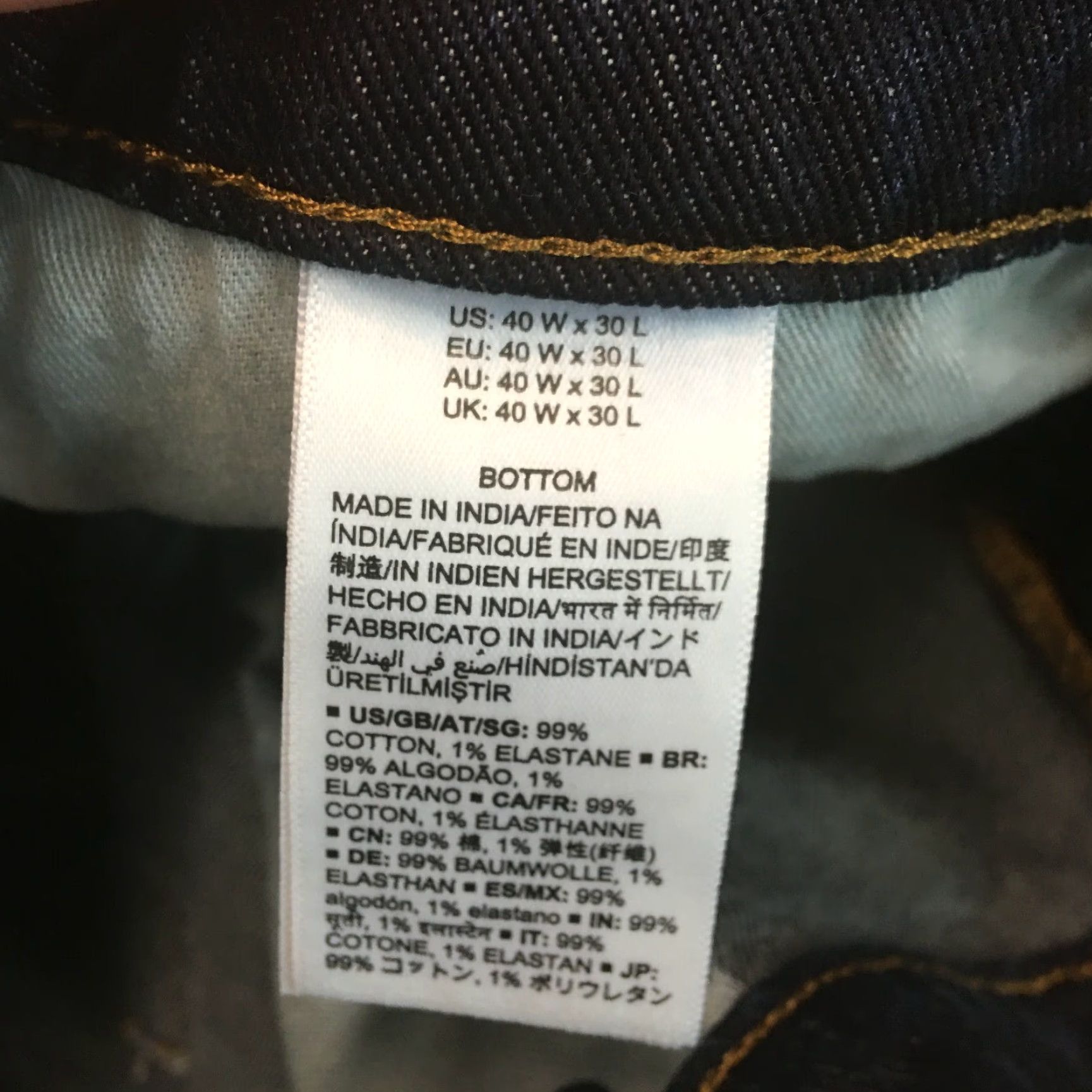Essentials Amazon Essentials Mens Athletic Fit High Rise Jeans Denim Blue 40X30 Regular 5-Pocket Button Zipper Belt Loops Stretch Comfort Straight Size US 40 / EU 56 - 7 Thumbnail