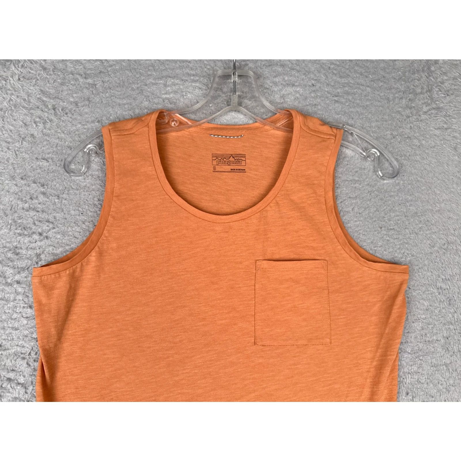 Patagonia Patagonia Shirt Women Small Orange Tank Sleeveless Cotton Blend Pocket READ Size S / US 4 / IT 40 - 4 Thumbnail