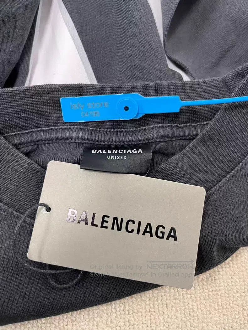 Balenciaga Balenciaga Letter Printed Round Neck Short Sleeve T-Shirt Size US S / EU 44-46 / 1 - 4 Thumbnail