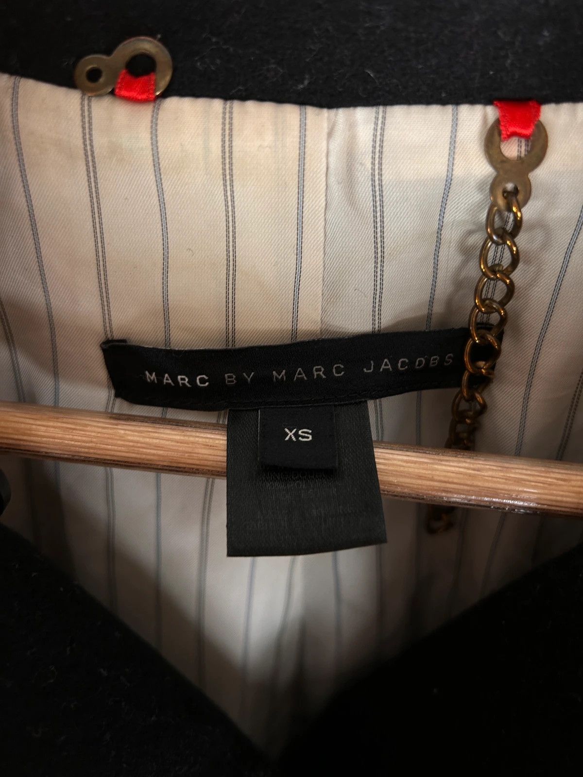 Designer × Marc Jacobs × Marc by Marc Jacobs Marc By Marc Jacobs black woolen coat with buttons Size XS / US 0-2 / IT 36-38 - 4 Thumbnail