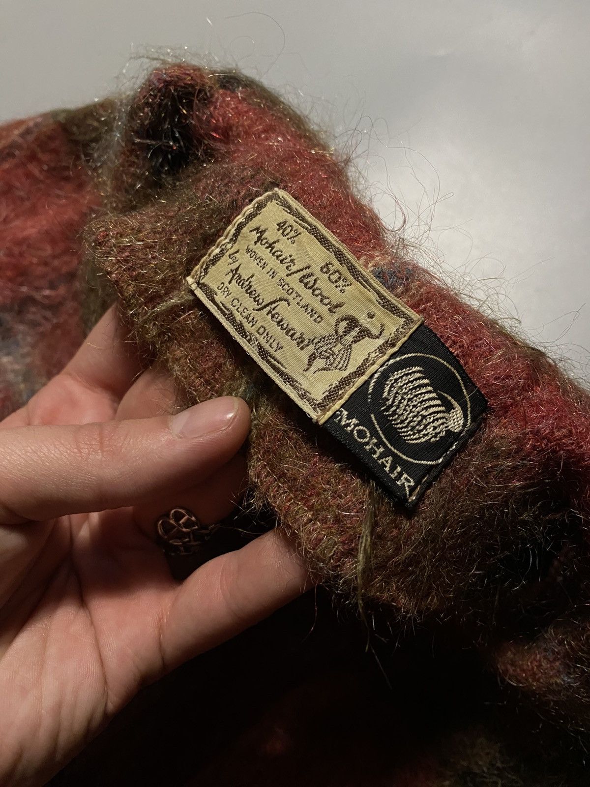 Vintage Andrew Stewart 1960s very rare MOHAIR coat vintage Size M / US 6-8 / IT 42-44 - 7 Thumbnail