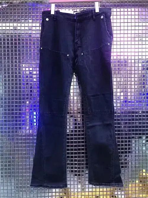 Other Black Flared Denim Pants Size US 31 - 4 Thumbnail