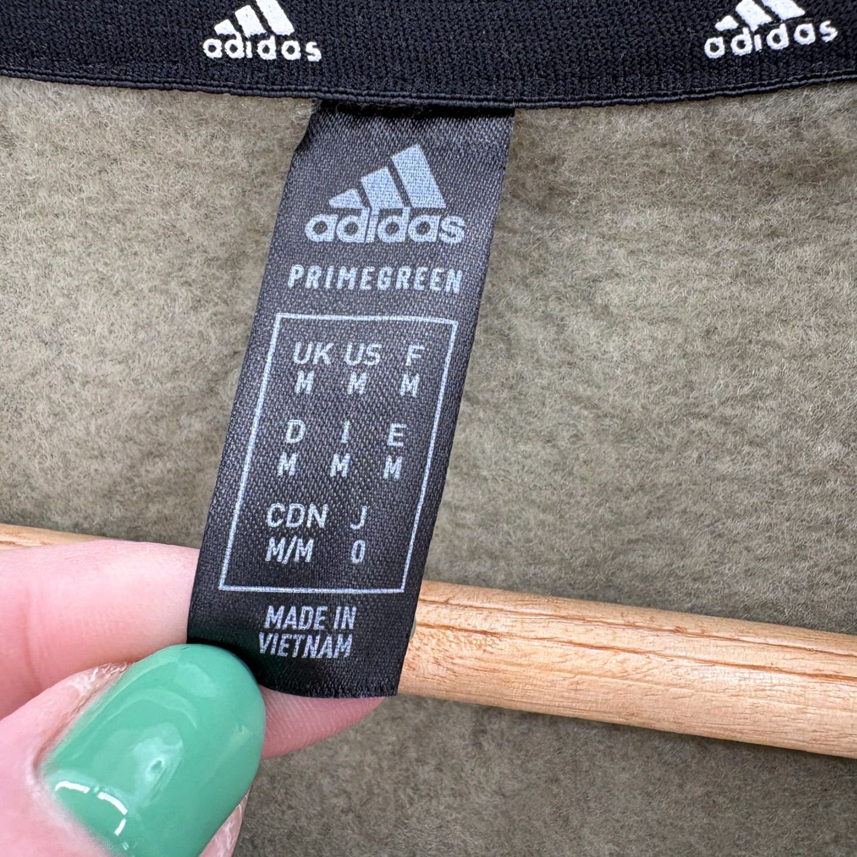 Adidas Adidas Sweatshirt Mens Medium Green Fleece Crewneck Pullover 3-Stripes Casual Shirt/Top Striped Logo Winter Mens Size US M / EU 48-50 / 2 - 4 Thumbnail