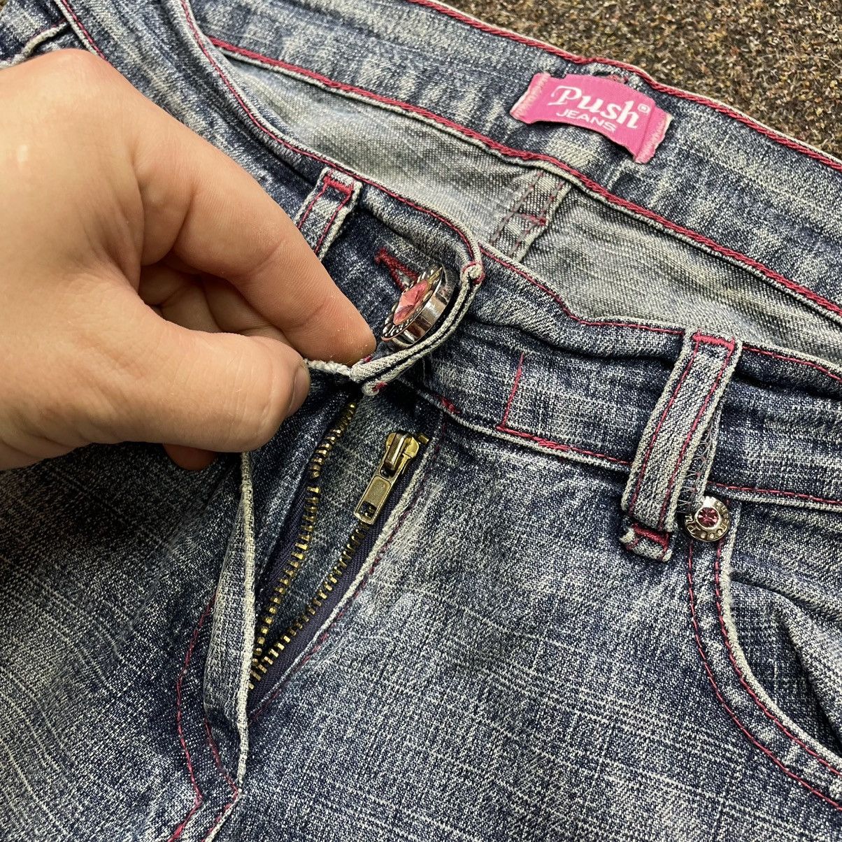 Vintage Vintage Y2K Baggy Wide Leg Jeans Sun Faded Skater 90s Logo Size 32" / US 10 / IT 46 - 6 Thumbnail