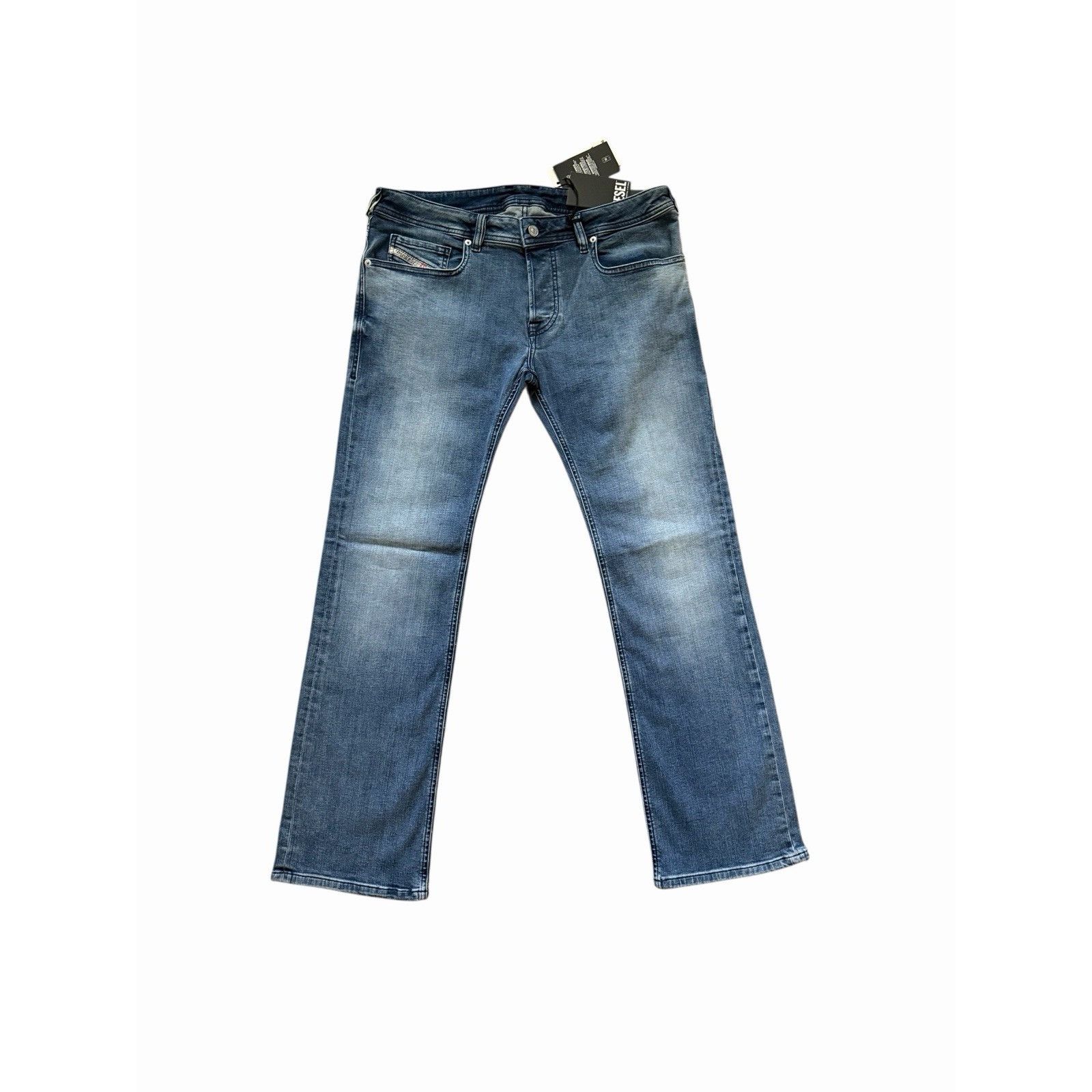 Diesel Diesel Mens Zatiny Slim Bootcut Jeans RE021 Blue Size 33/32 Size US 33 - 1 Thumbnail